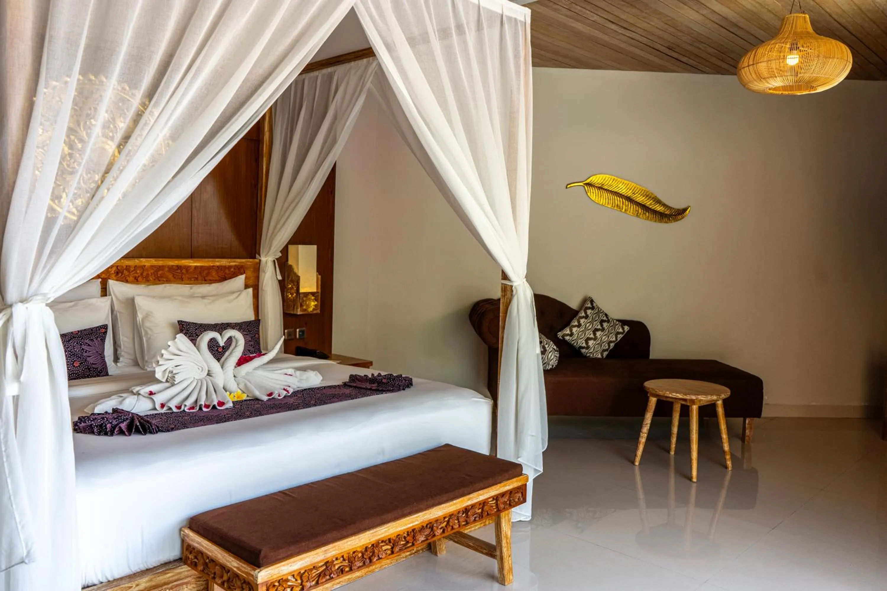 Bed in Vivara Bali Private Pool Villas & Spa Retreat