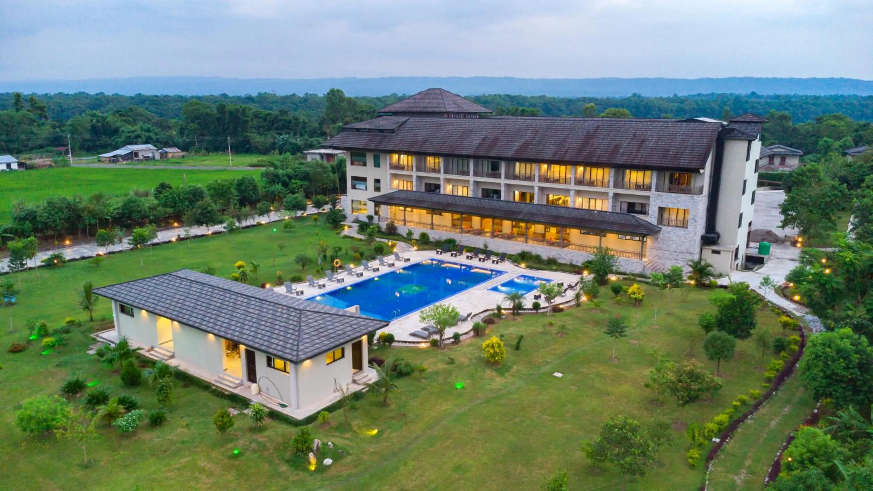 Bird's eye view in Soaltee Westend Resort Chitwan