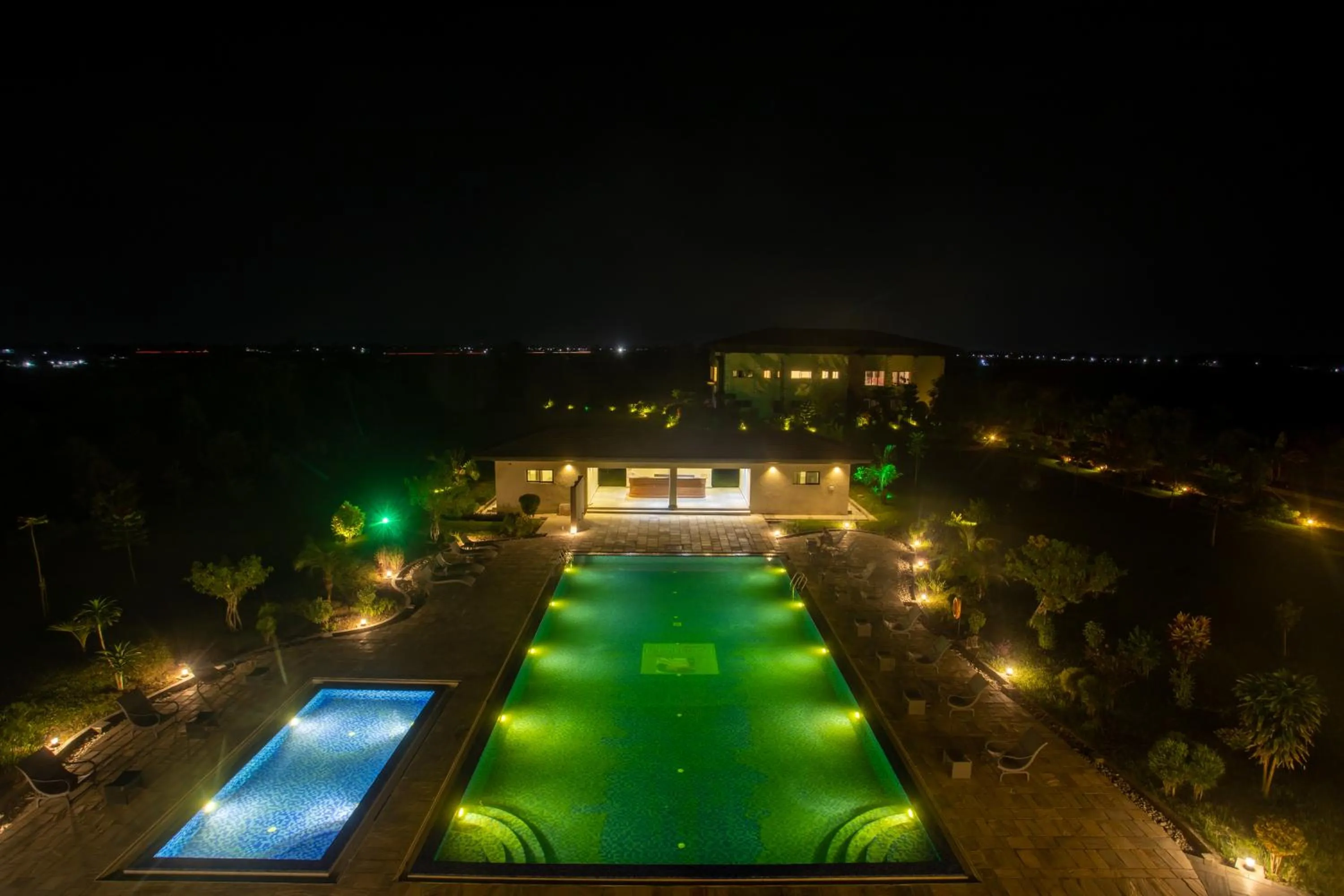 Pool view in Soaltee Westend Resort Chitwan