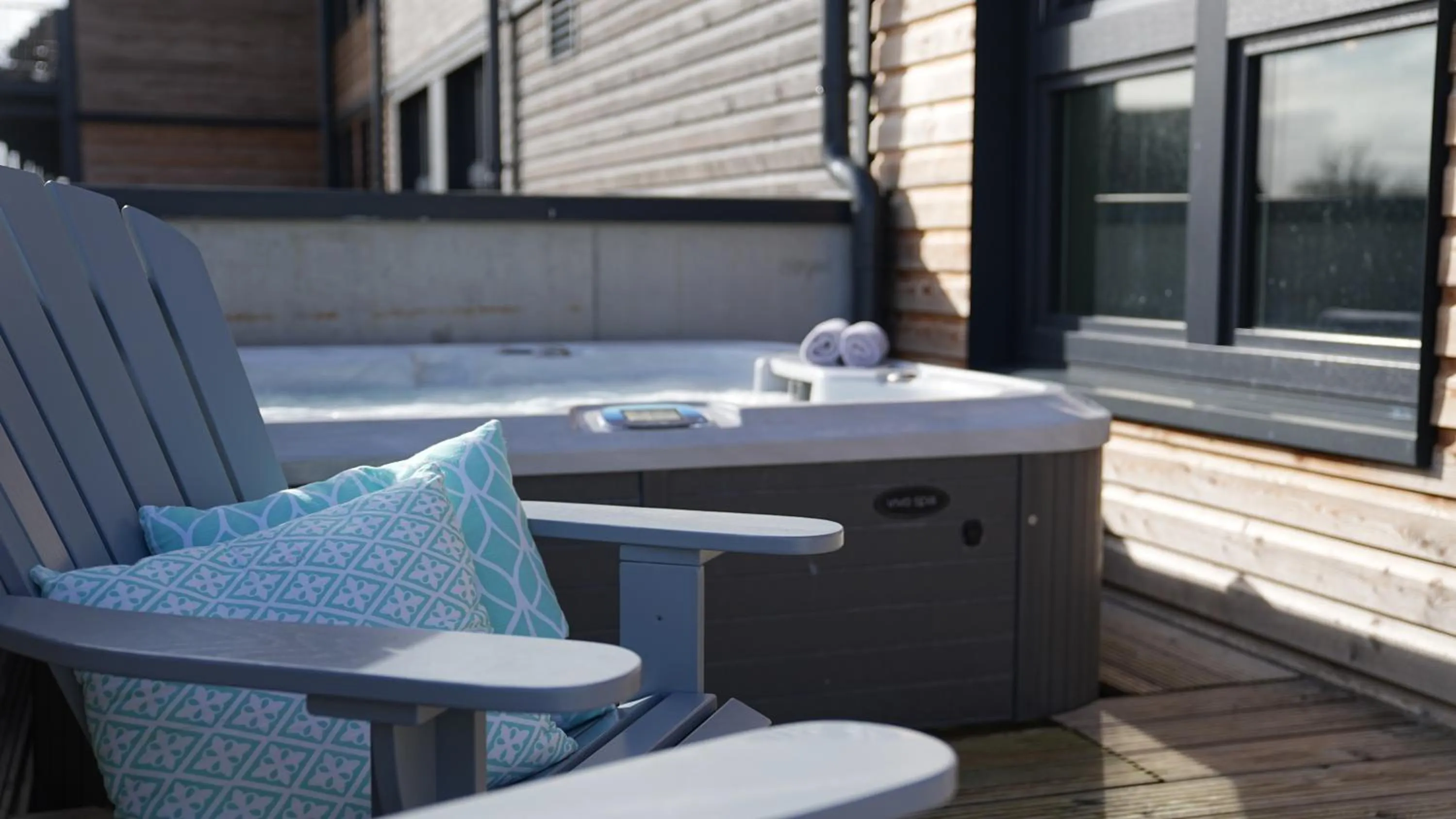 Hot Tub in Bretterbude Büsum