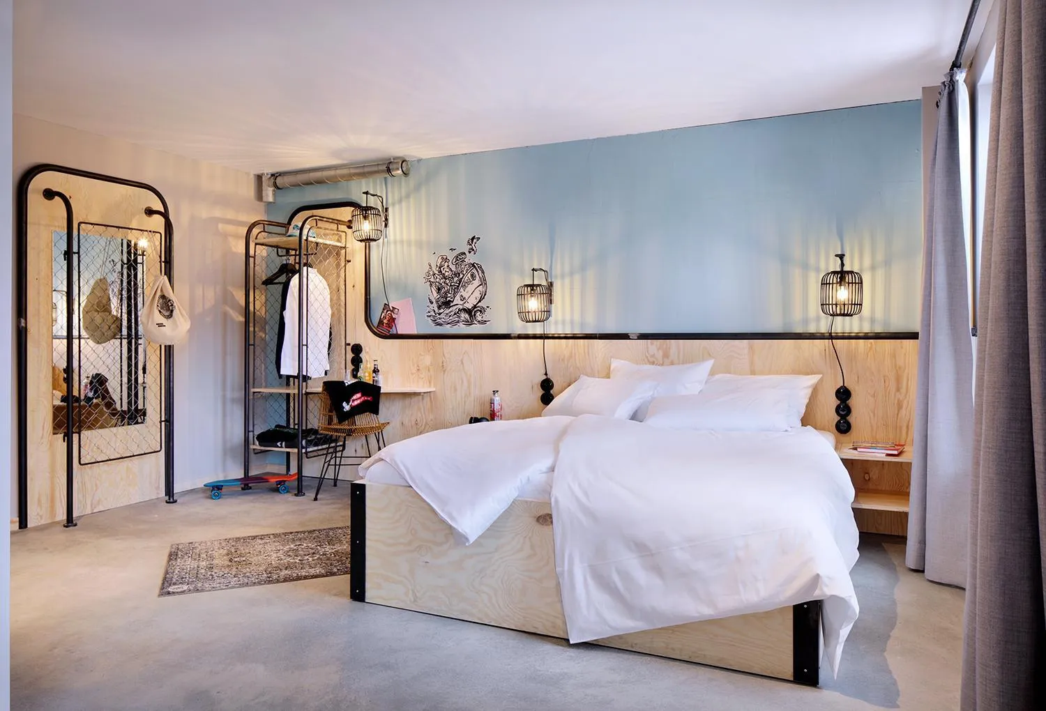 Bedroom, Bed in Bretterbude Büsum