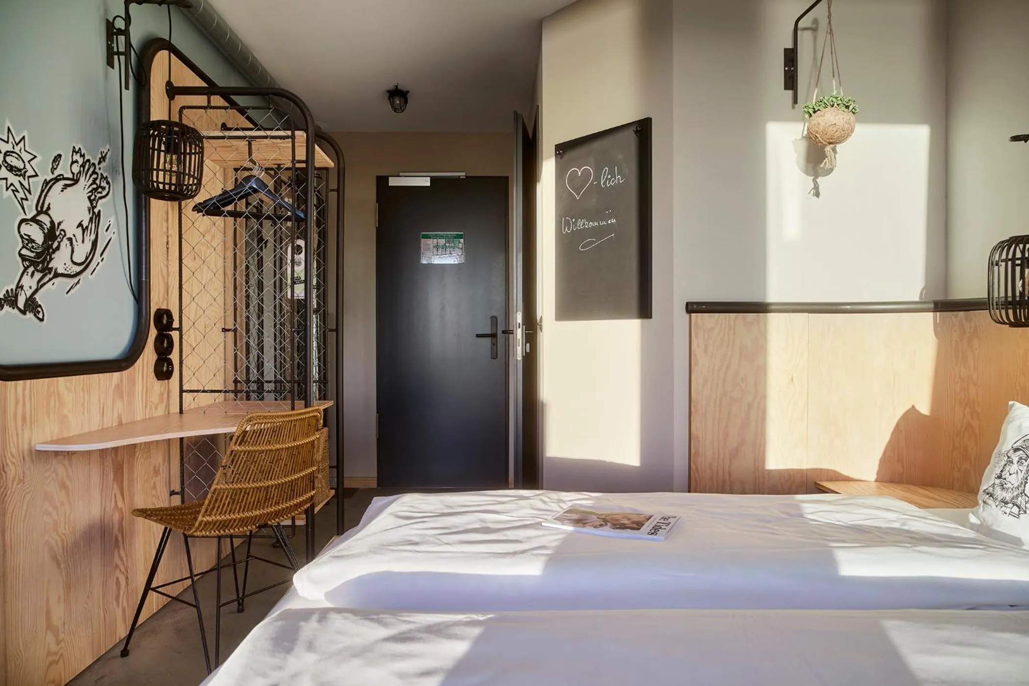 Photo of the whole room, Bed in Bretterbude Büsum