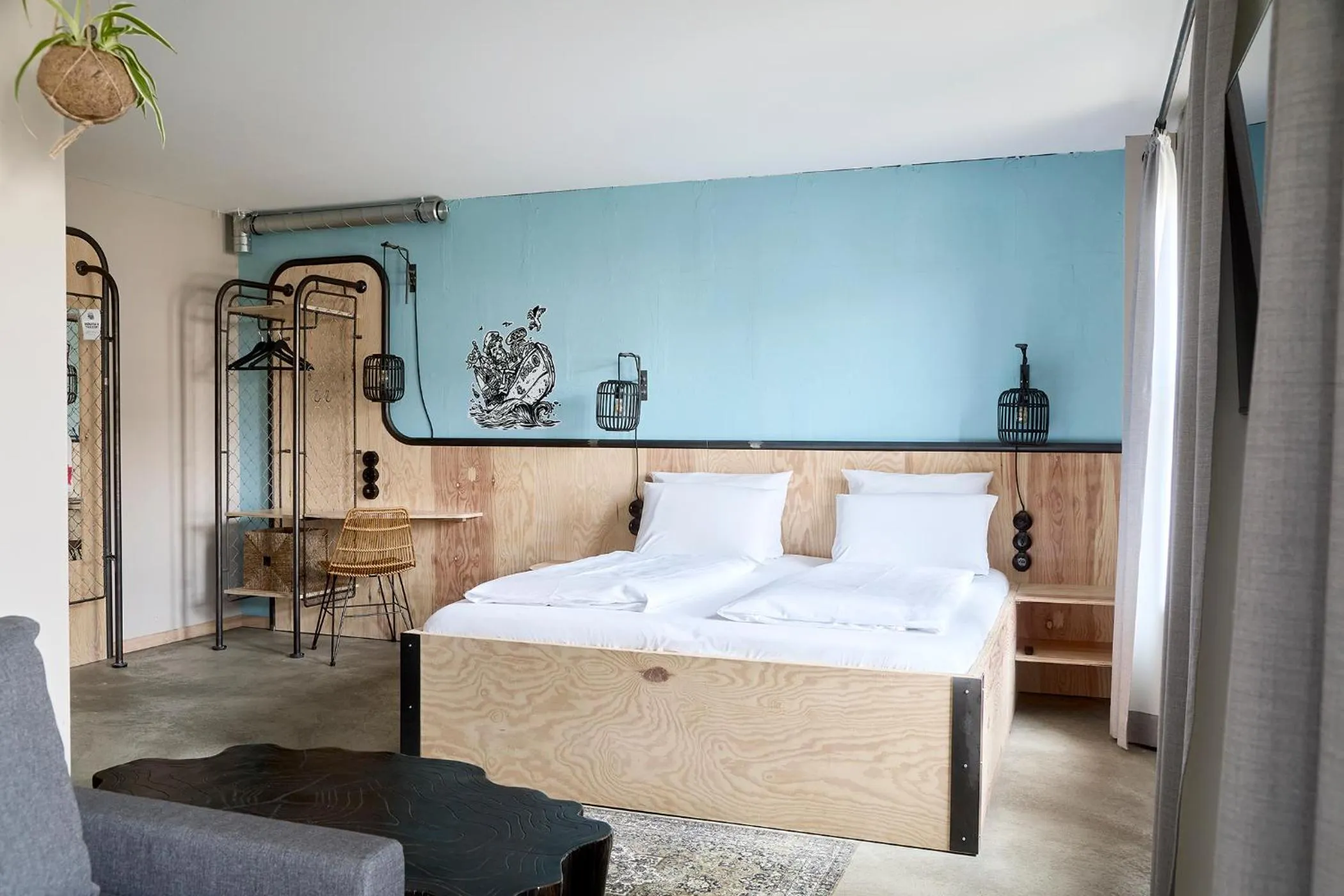 Bedroom, Bed in Bretterbude Büsum