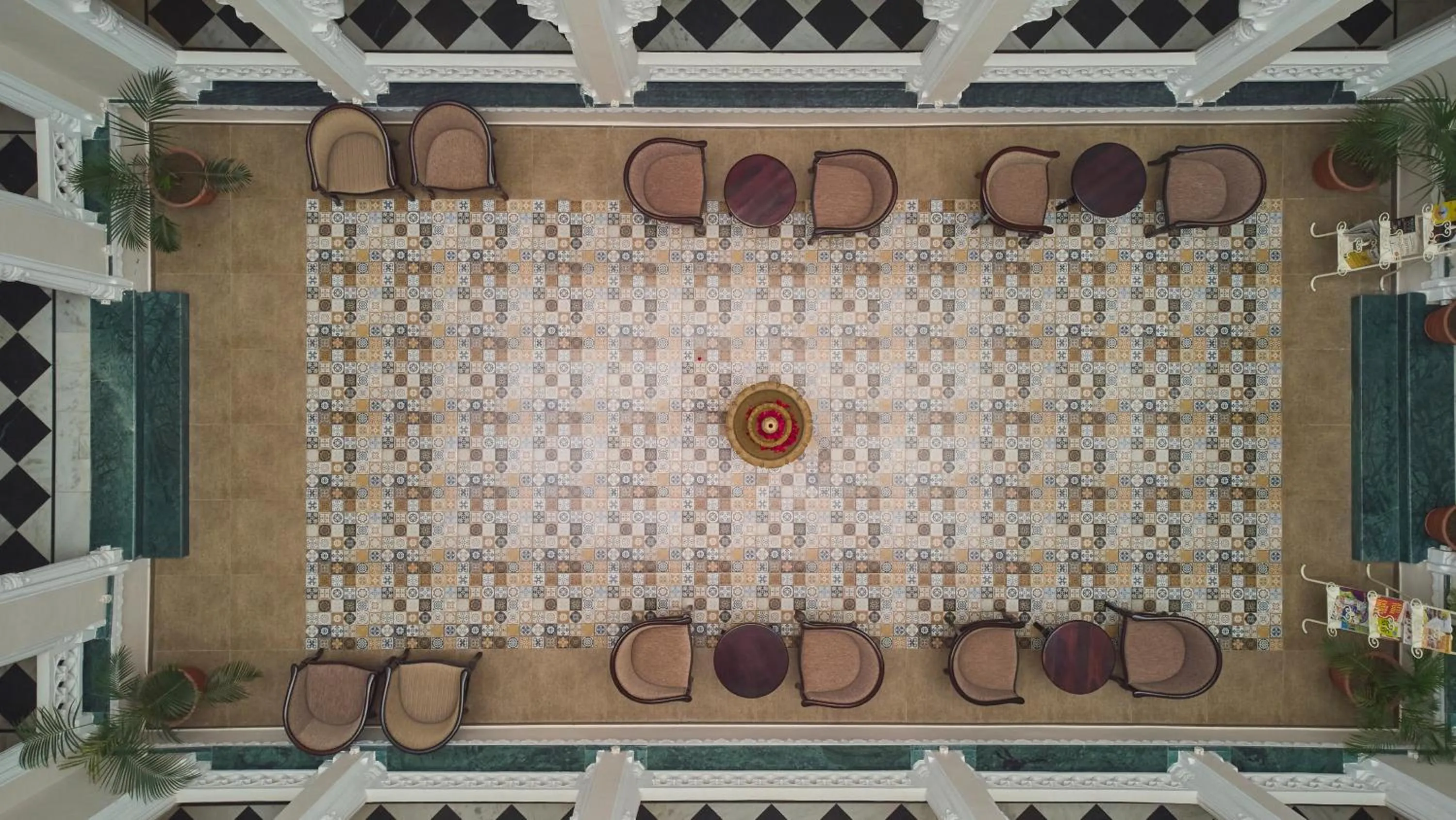 Seating area in Turban Bhawani Heritage, Kumbhalgarh