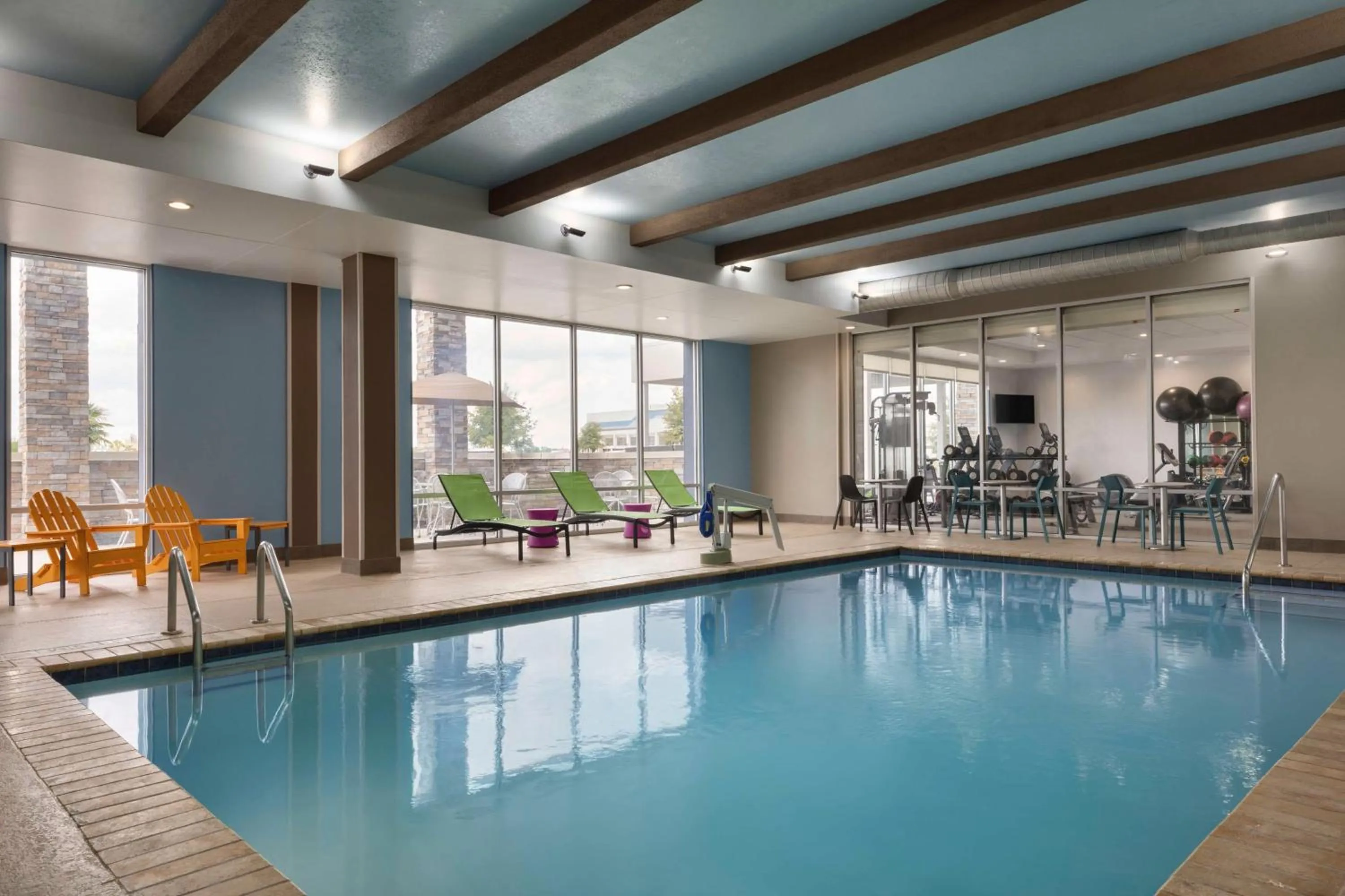 Pool view in Home2Suites by Hilton Florence