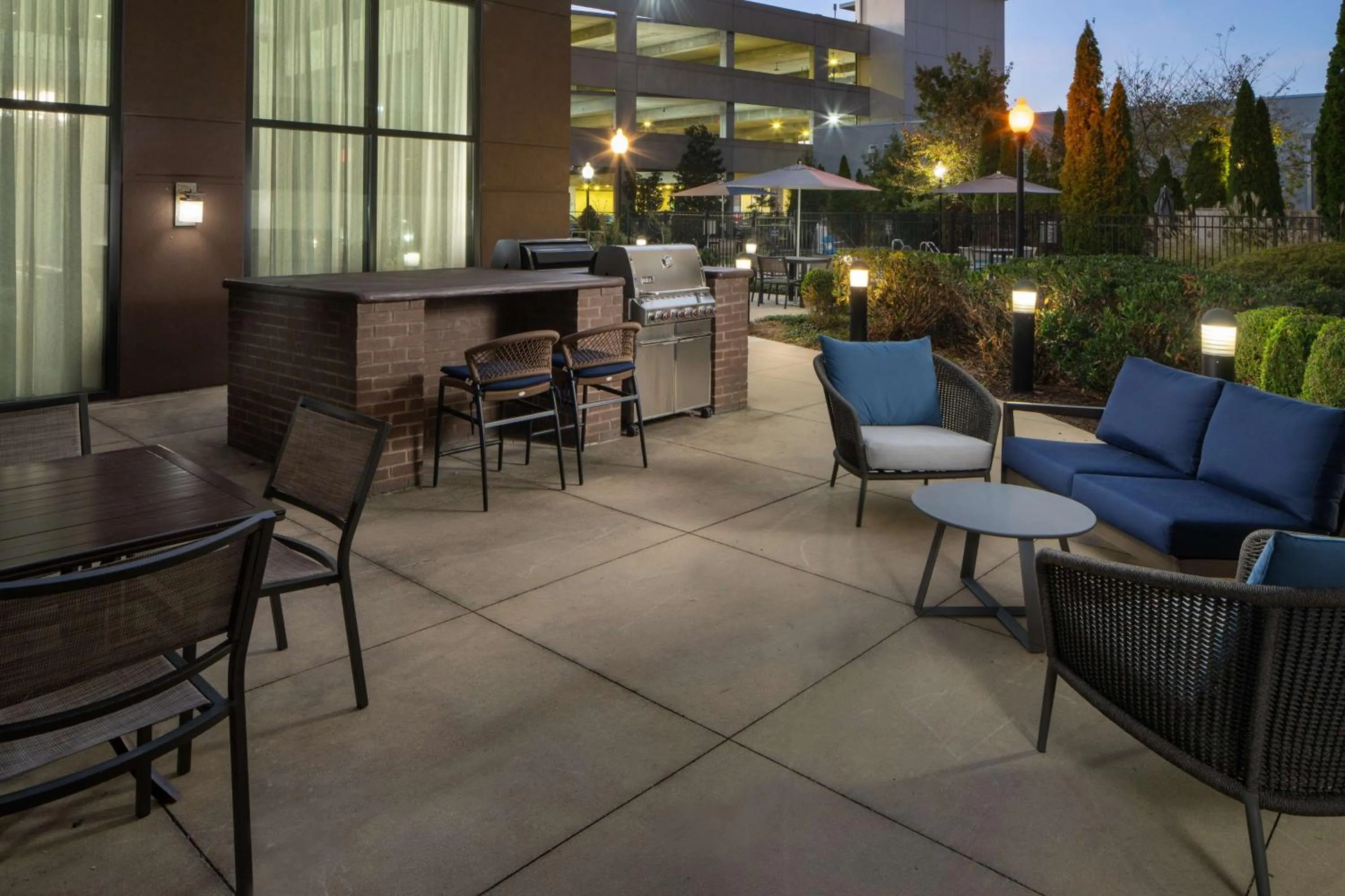 Patio in Homewood Suites by Hilton Huntsville-Downtown