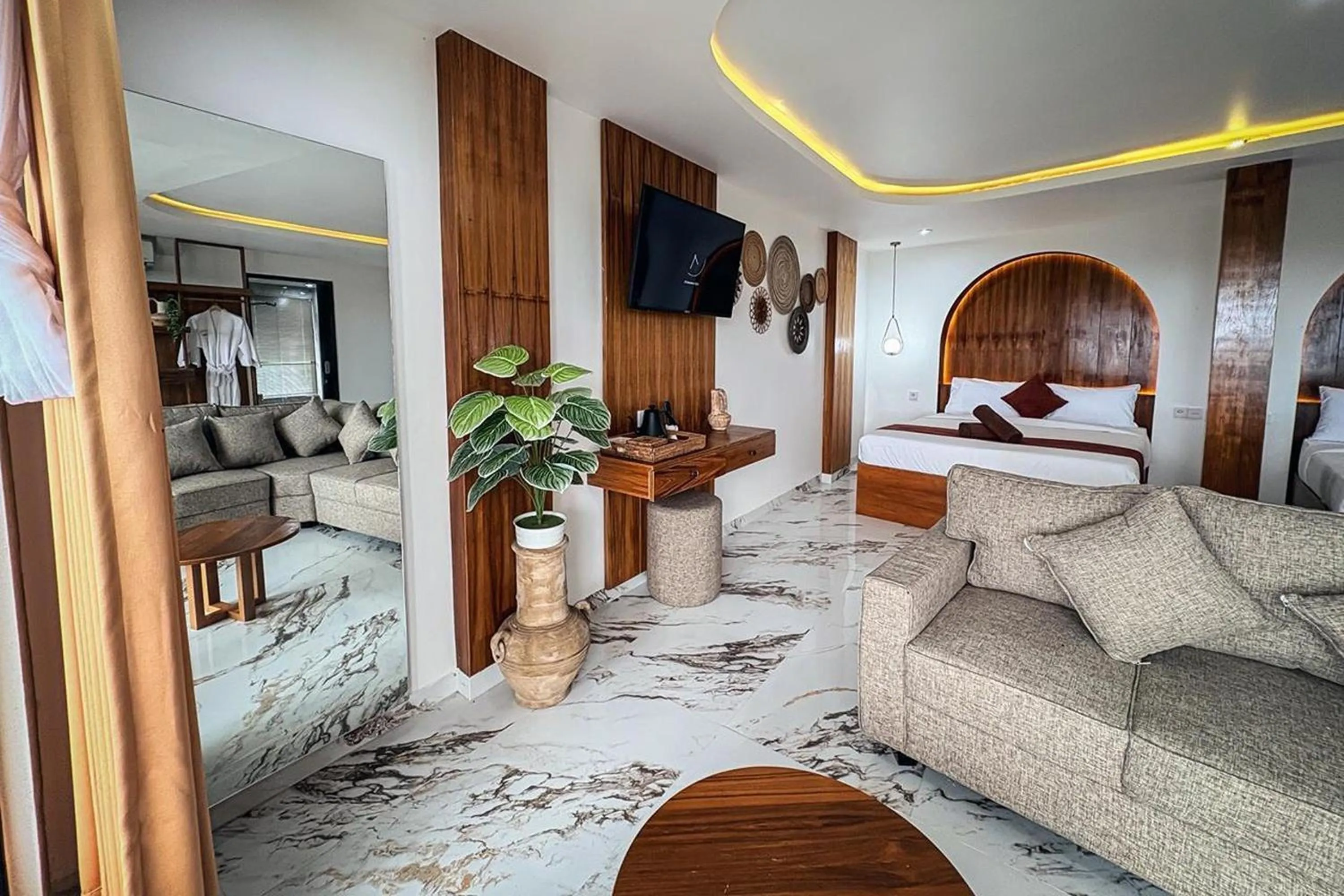 Bedroom in Caldera Hotel & Restaurant