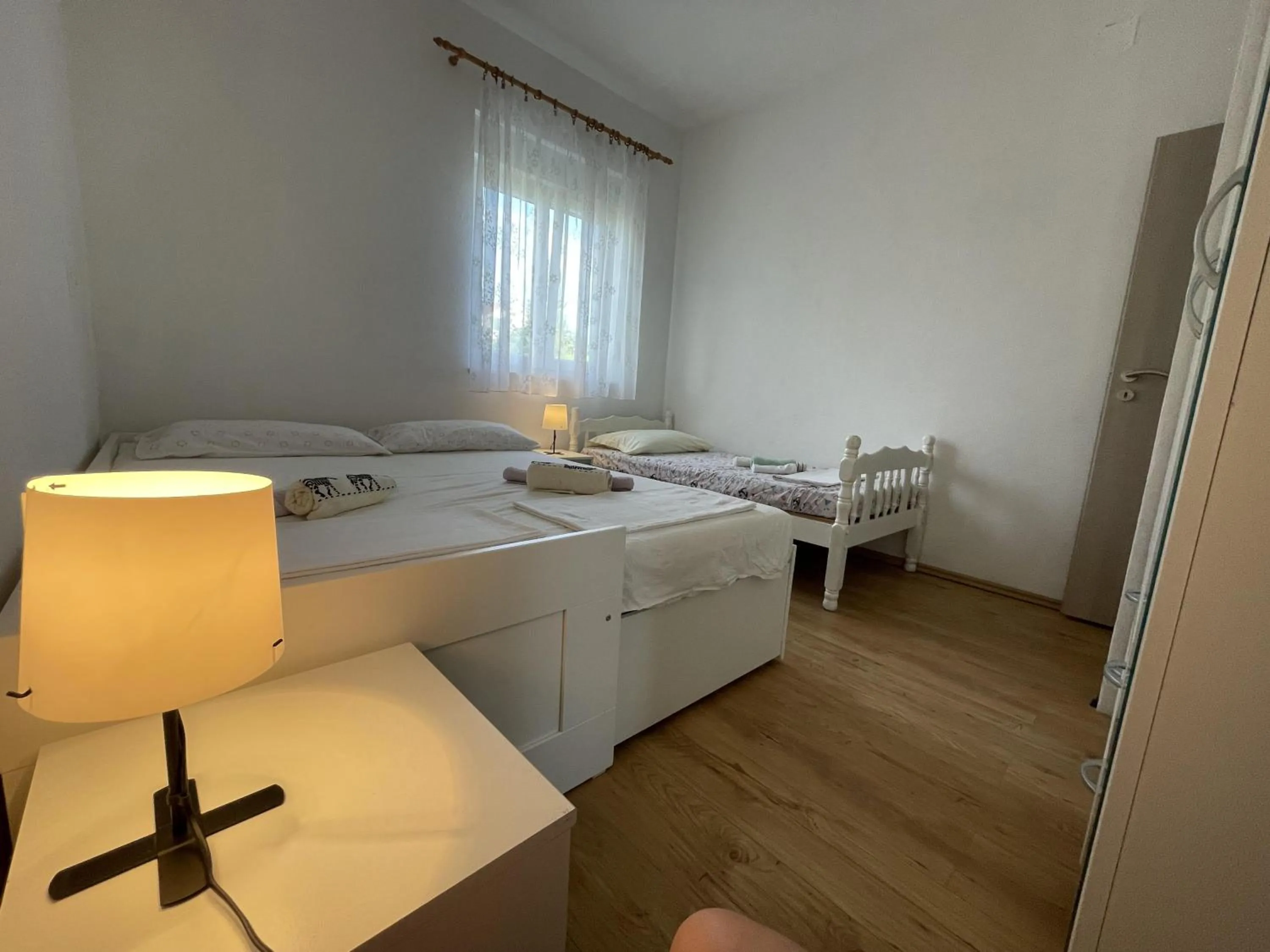 Bed in Kuca za odmor u Kastelima s pogledom na more