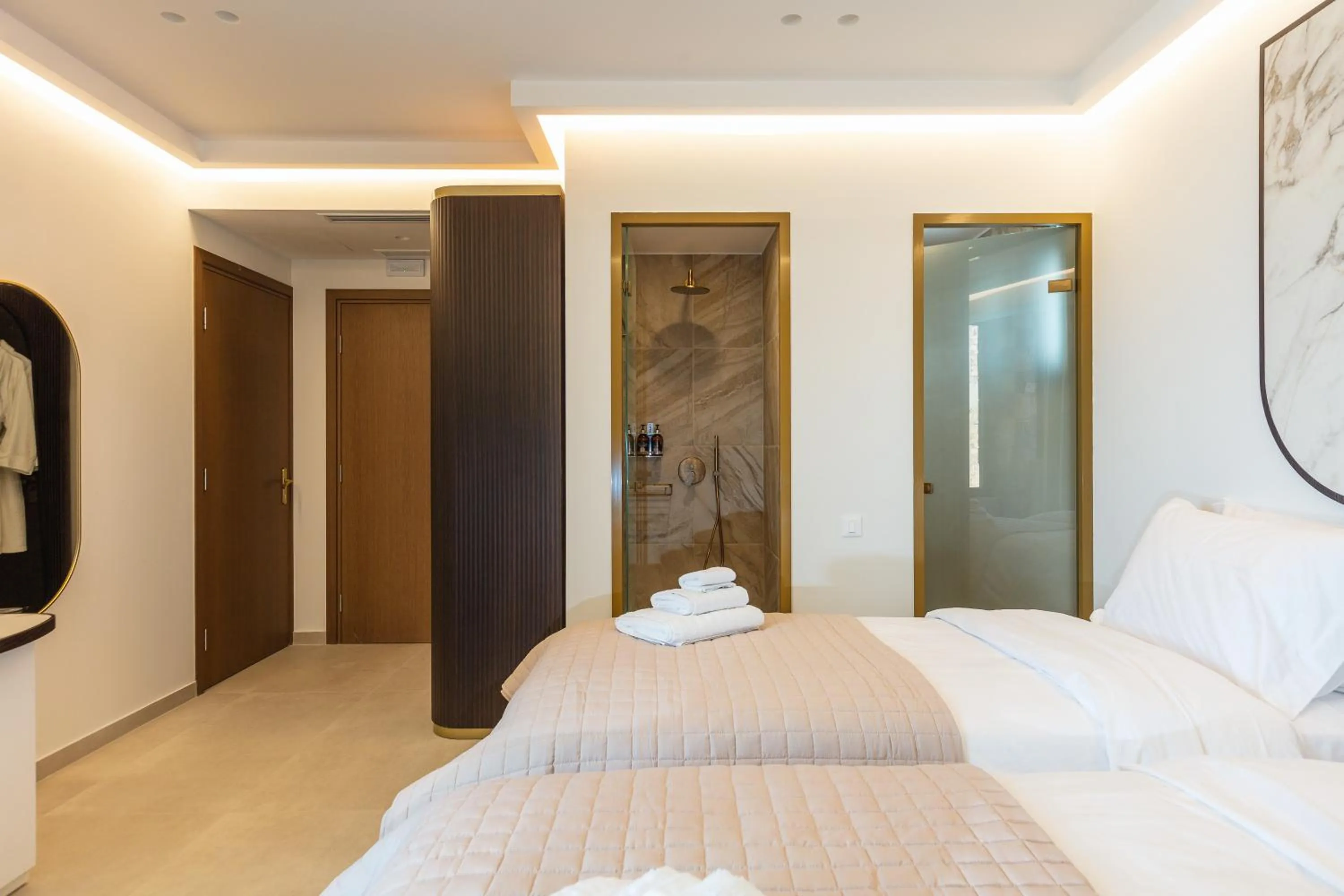 Bedroom, Bed in Naiades Boutique Hotel - Adults Only