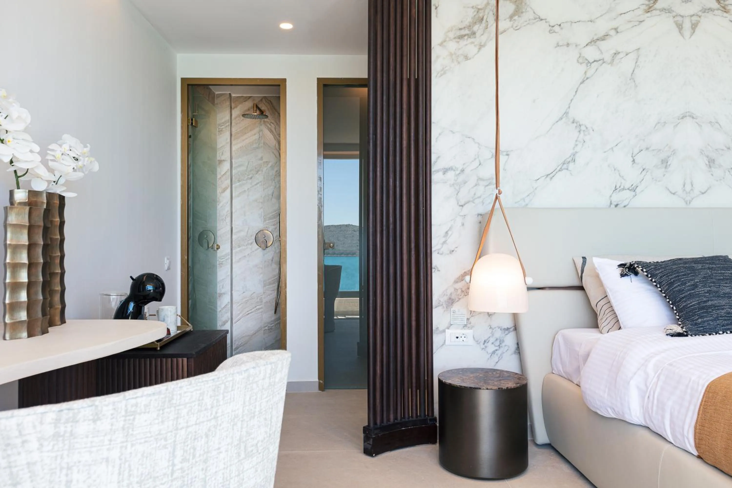 Bedroom, Bed in Naiades Boutique Hotel - Adults Only