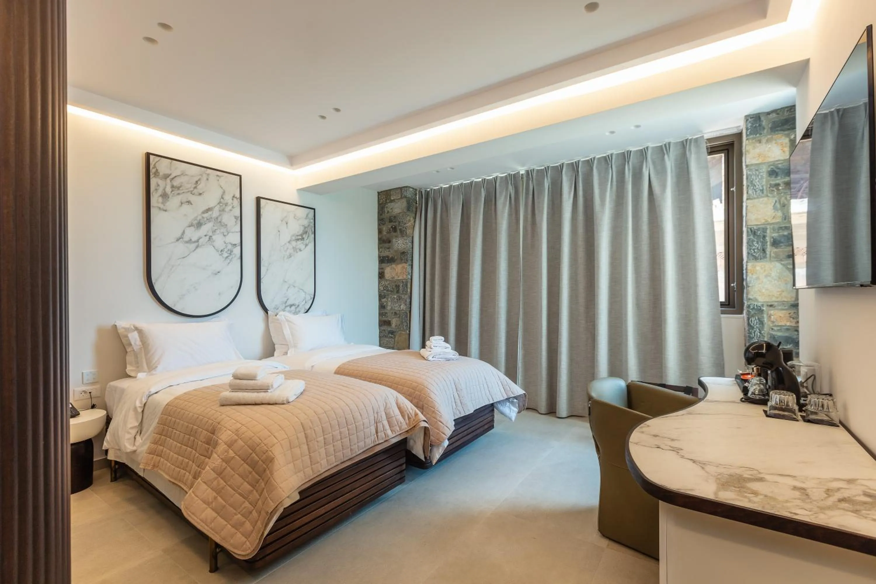 Photo of the whole room, Bed in Naiades Boutique Hotel - Adults Only