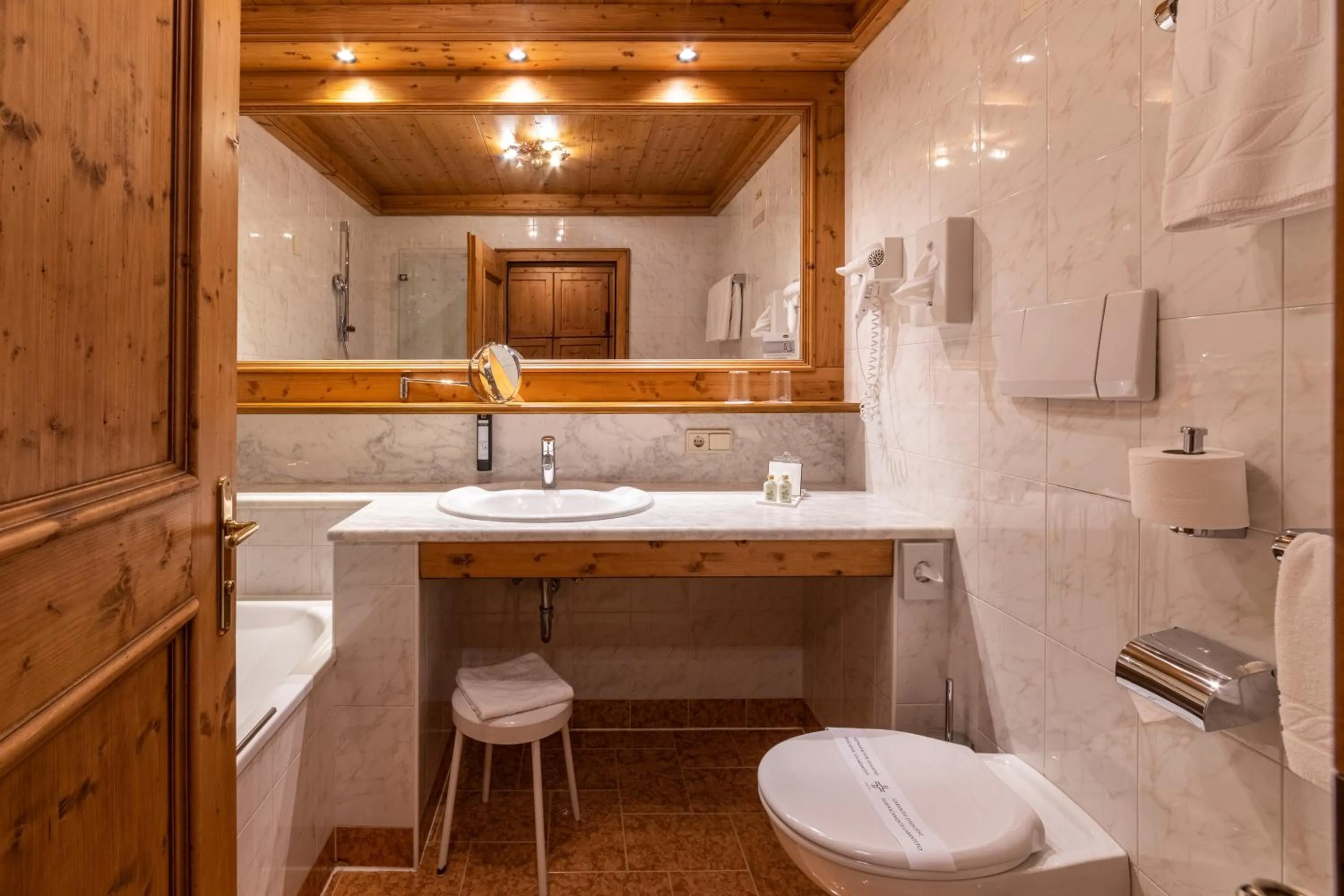 Bathroom in Romantik Hotel Santer