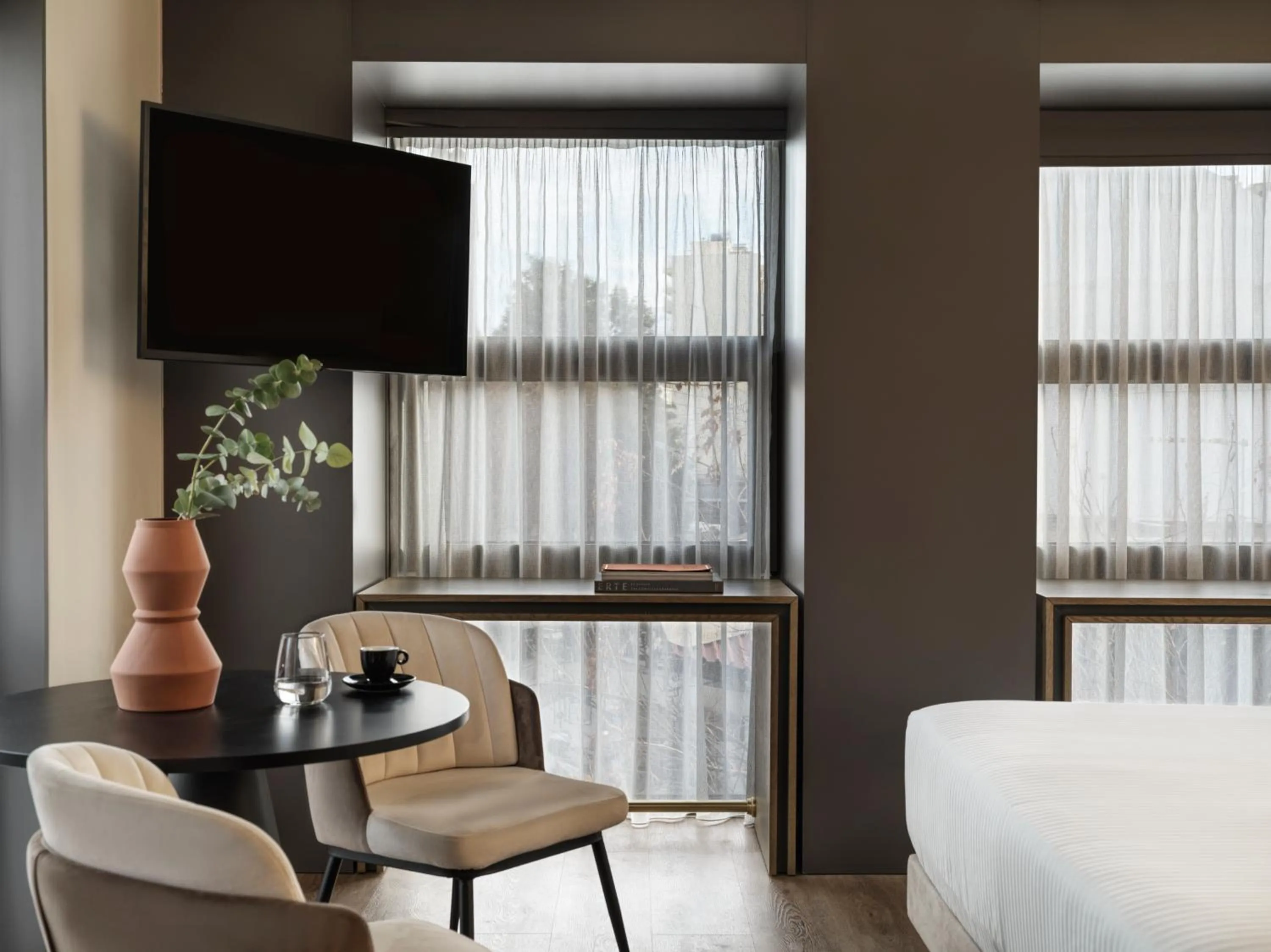 TV and multimedia, Bed in The Chania Hotel Crete, Vignette Collection