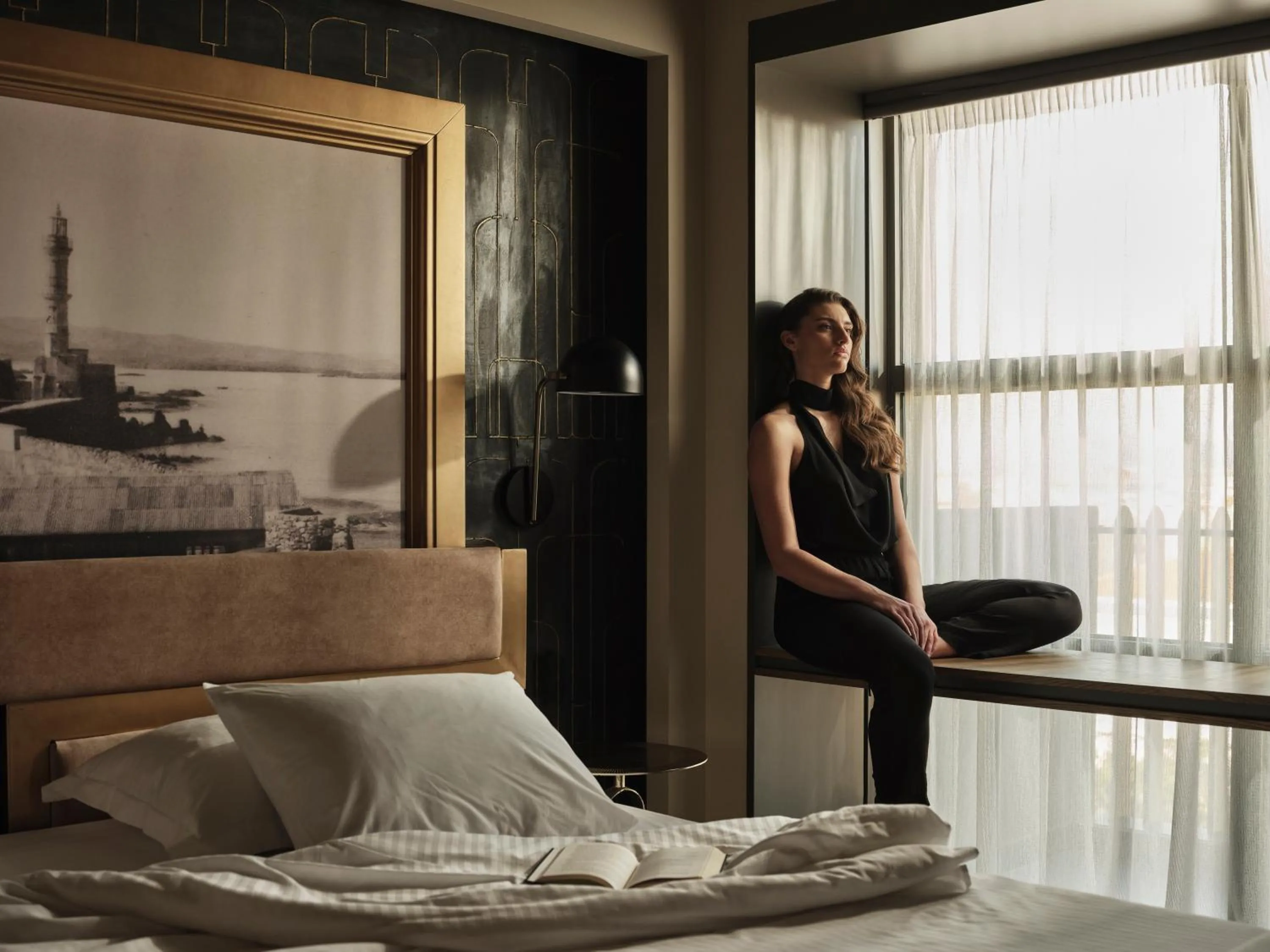 Seating area, Bed in The Chania Hotel Crete, Vignette Collection