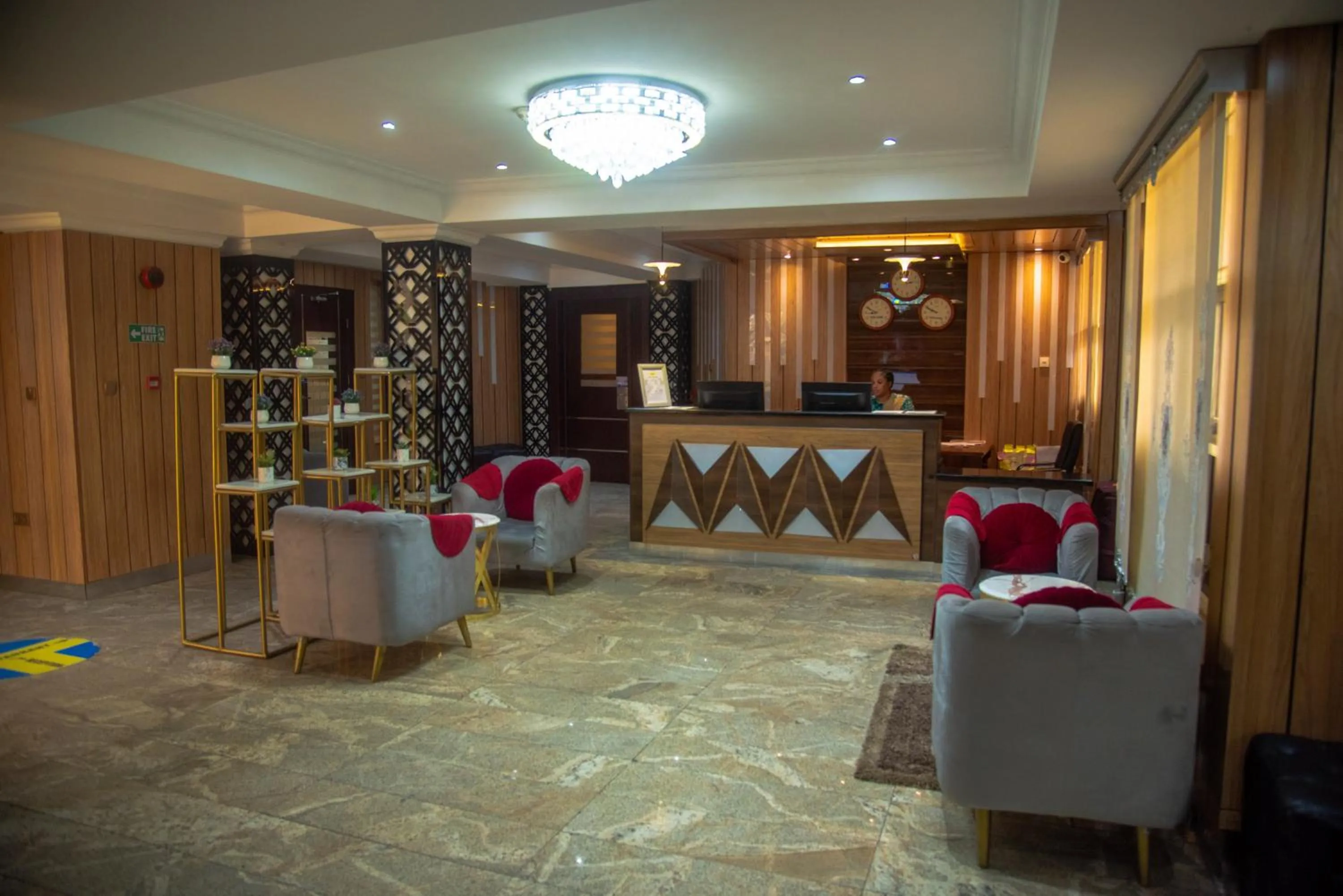 Lobby or reception in Golden Tulip Garden City Hotel - Rivotel