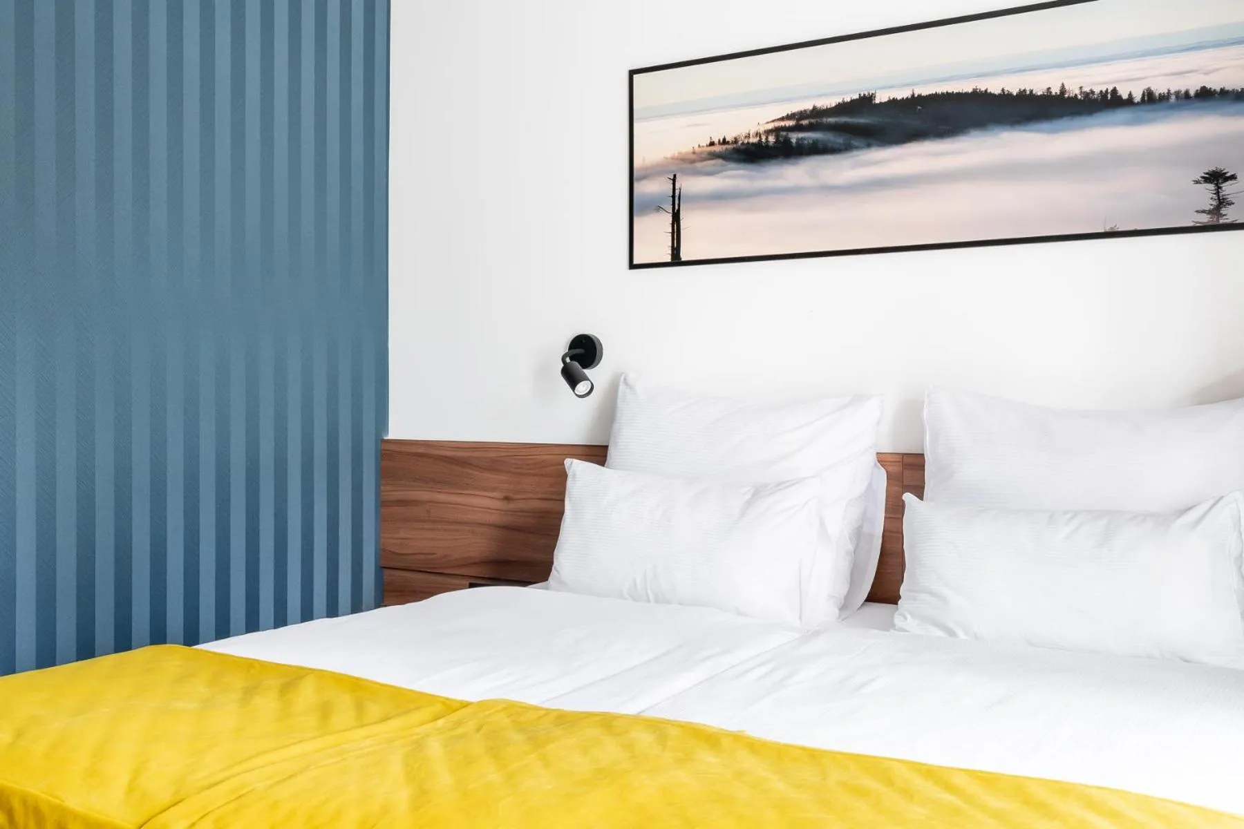 Bed in Hotel Vestina