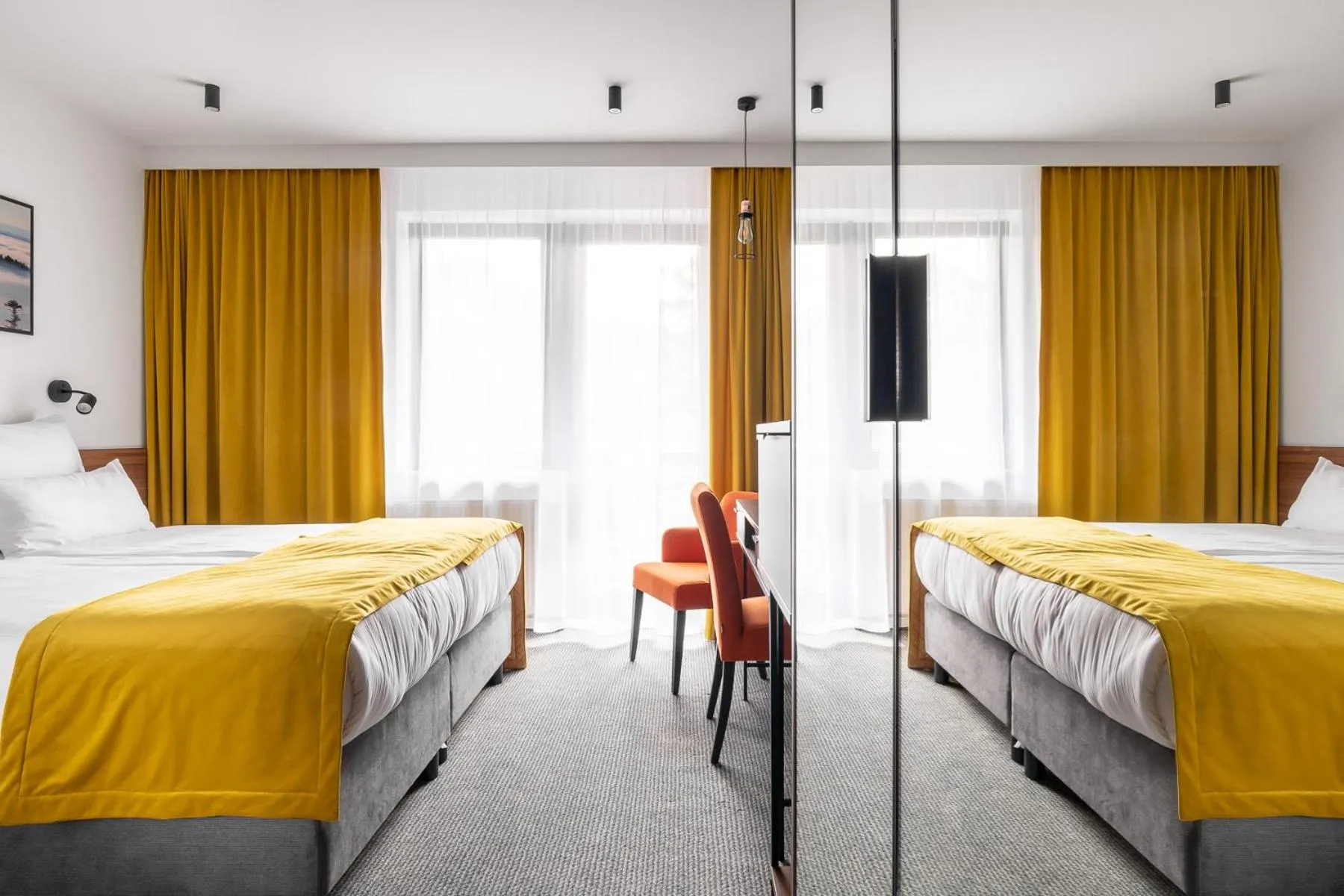 Bed in Hotel Vestina