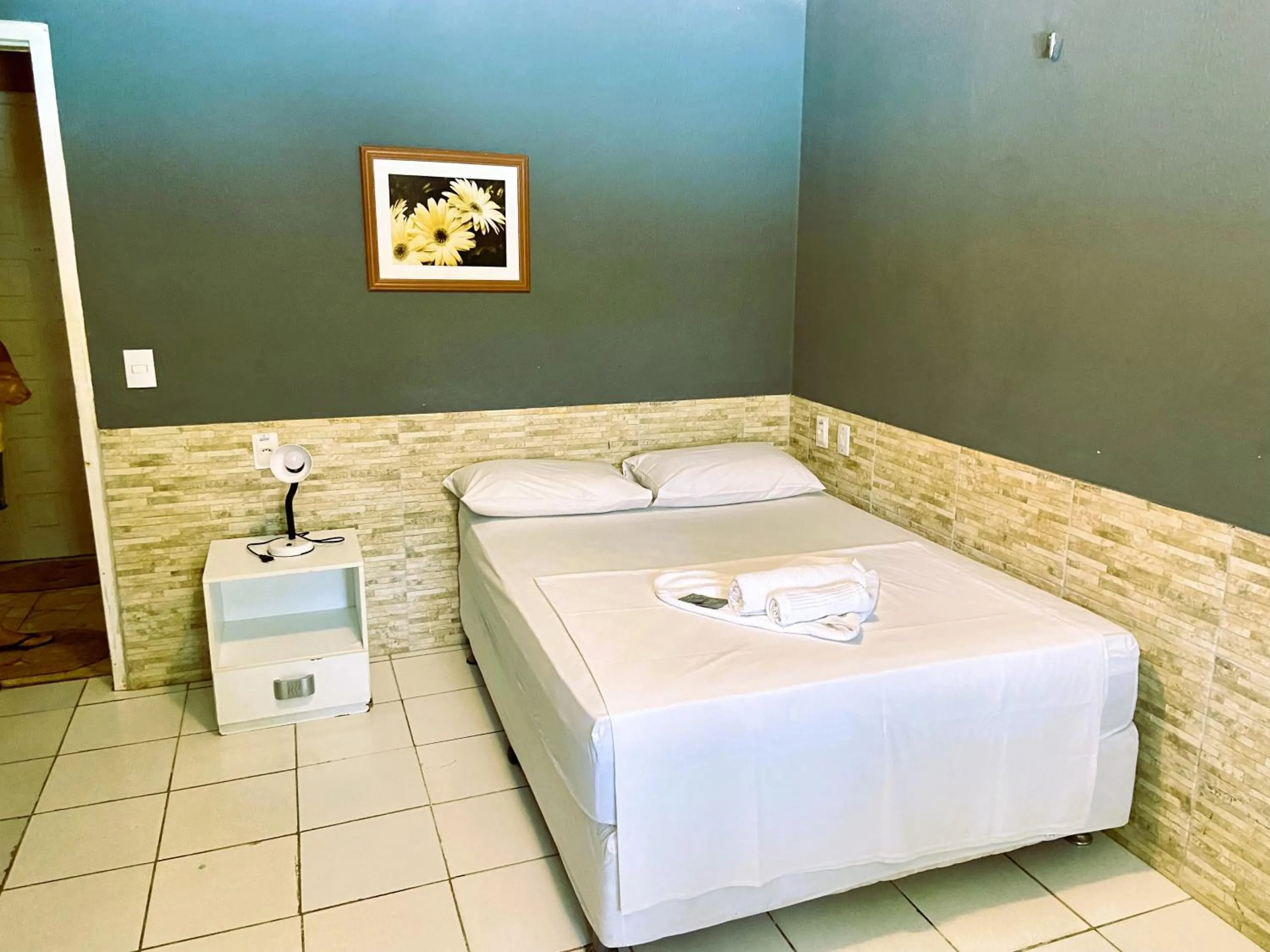 Bed in Pousada Hippopotamus Jeri