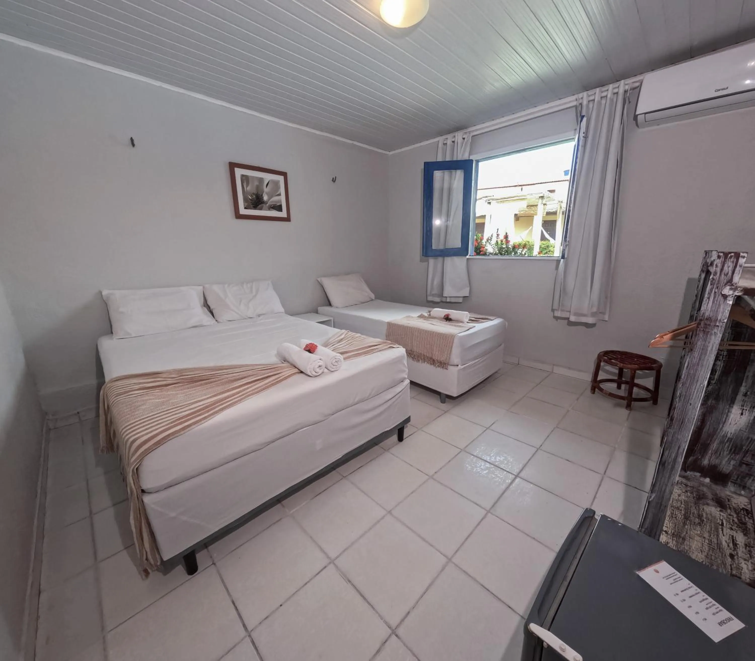 Bed in Pousada Hippopotamus Jeri