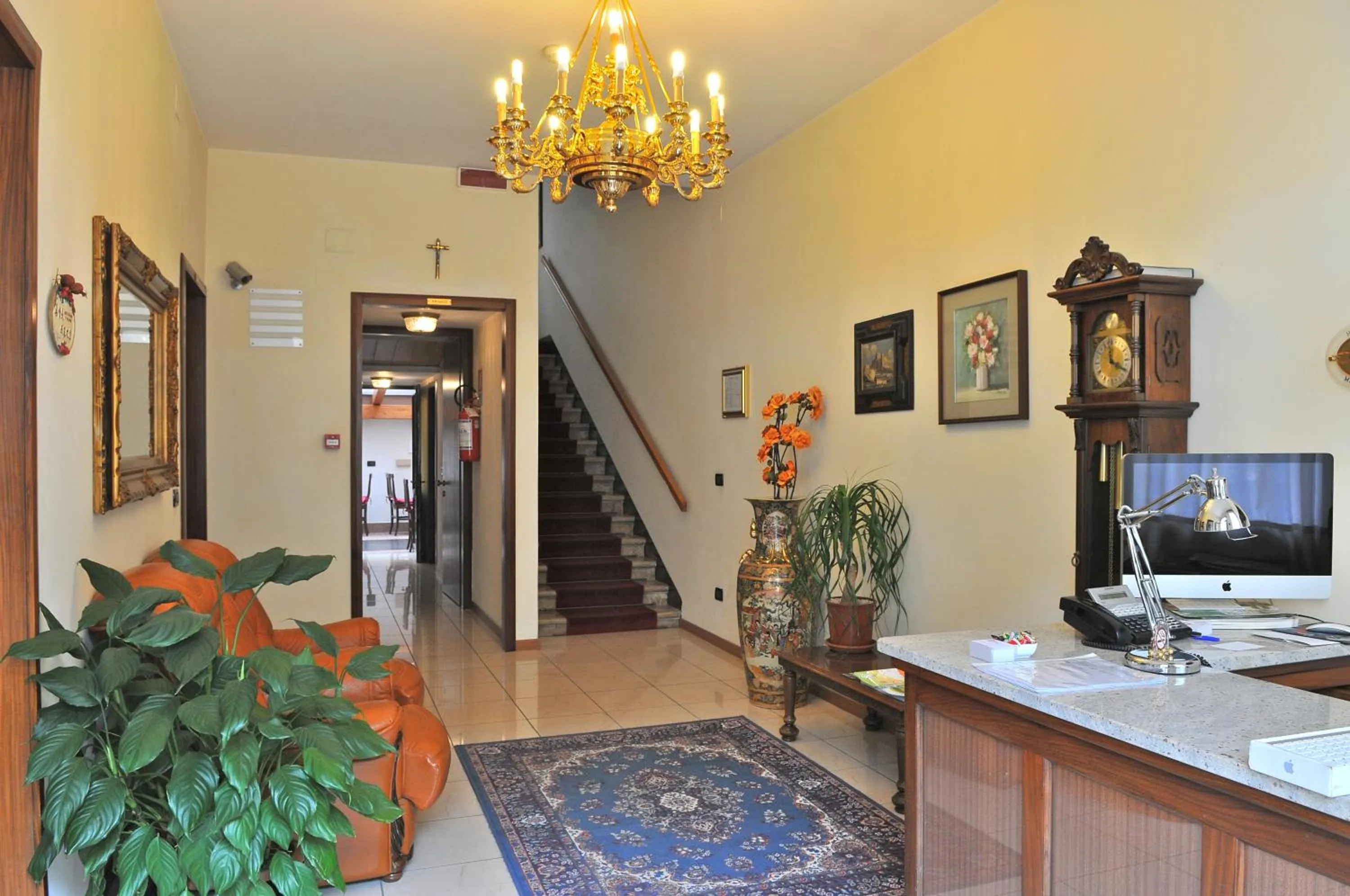 Lobby or reception in Hotel Cortina