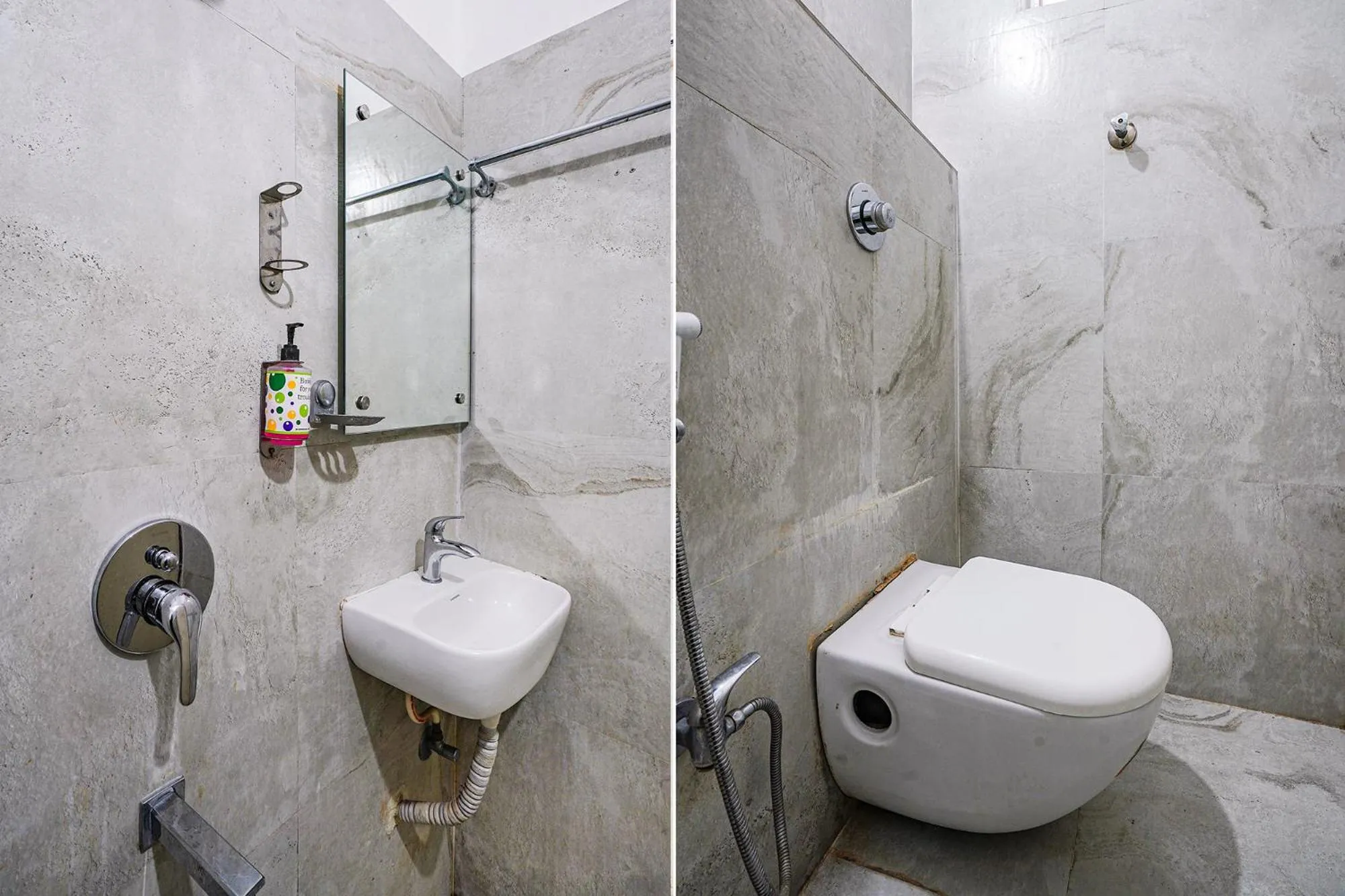 Bathroom in FabHotel Hamsa The Right Choice - Nr Lanco Hills, Manikonda