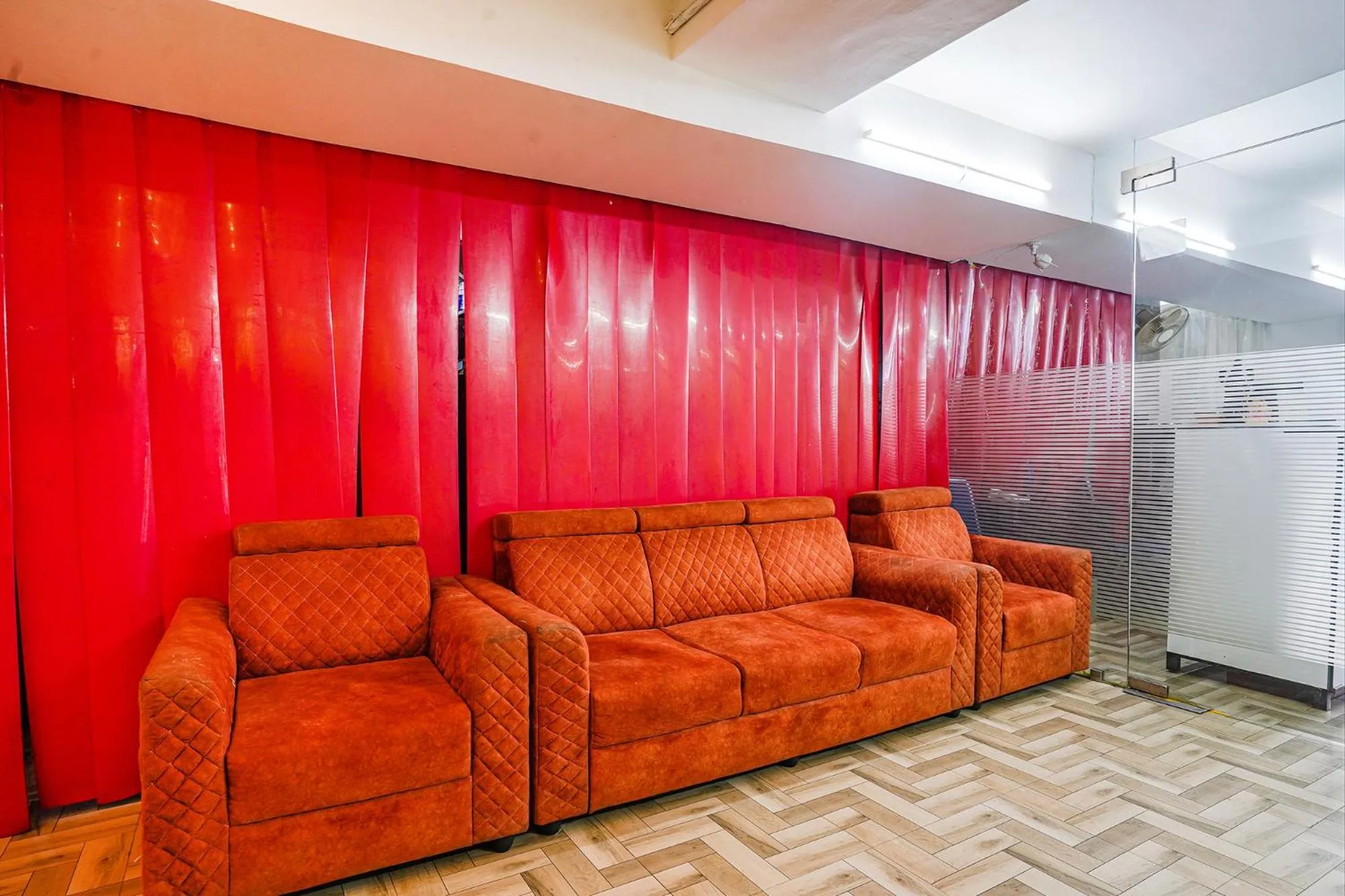 Seating area in FabHotel Hamsa The Right Choice - Nr Lanco Hills, Manikonda