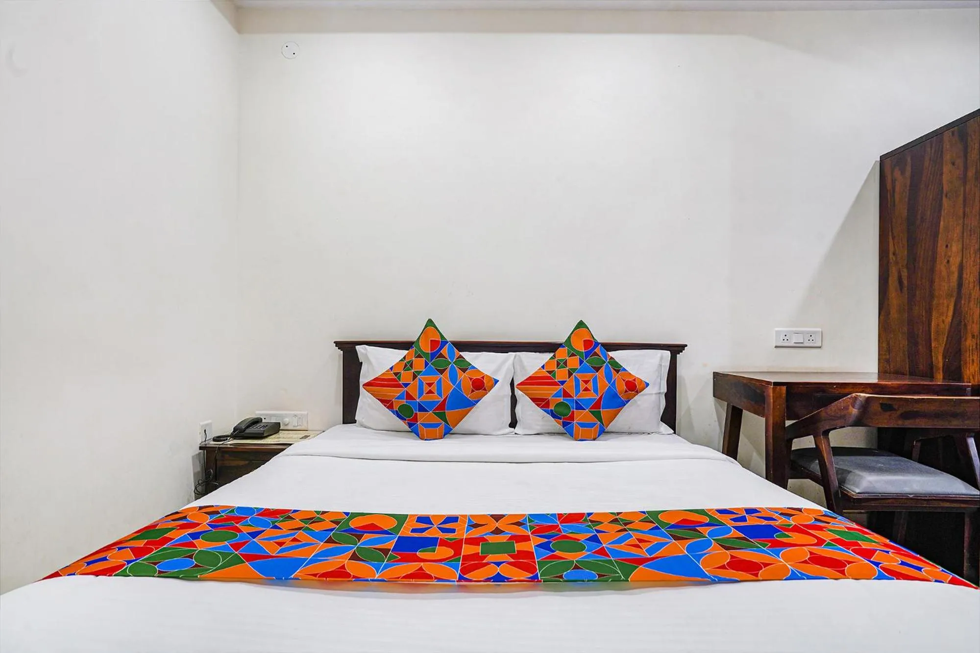 Bed in FabHotel Hamsa The Right Choice - Nr Lanco Hills, Manikonda