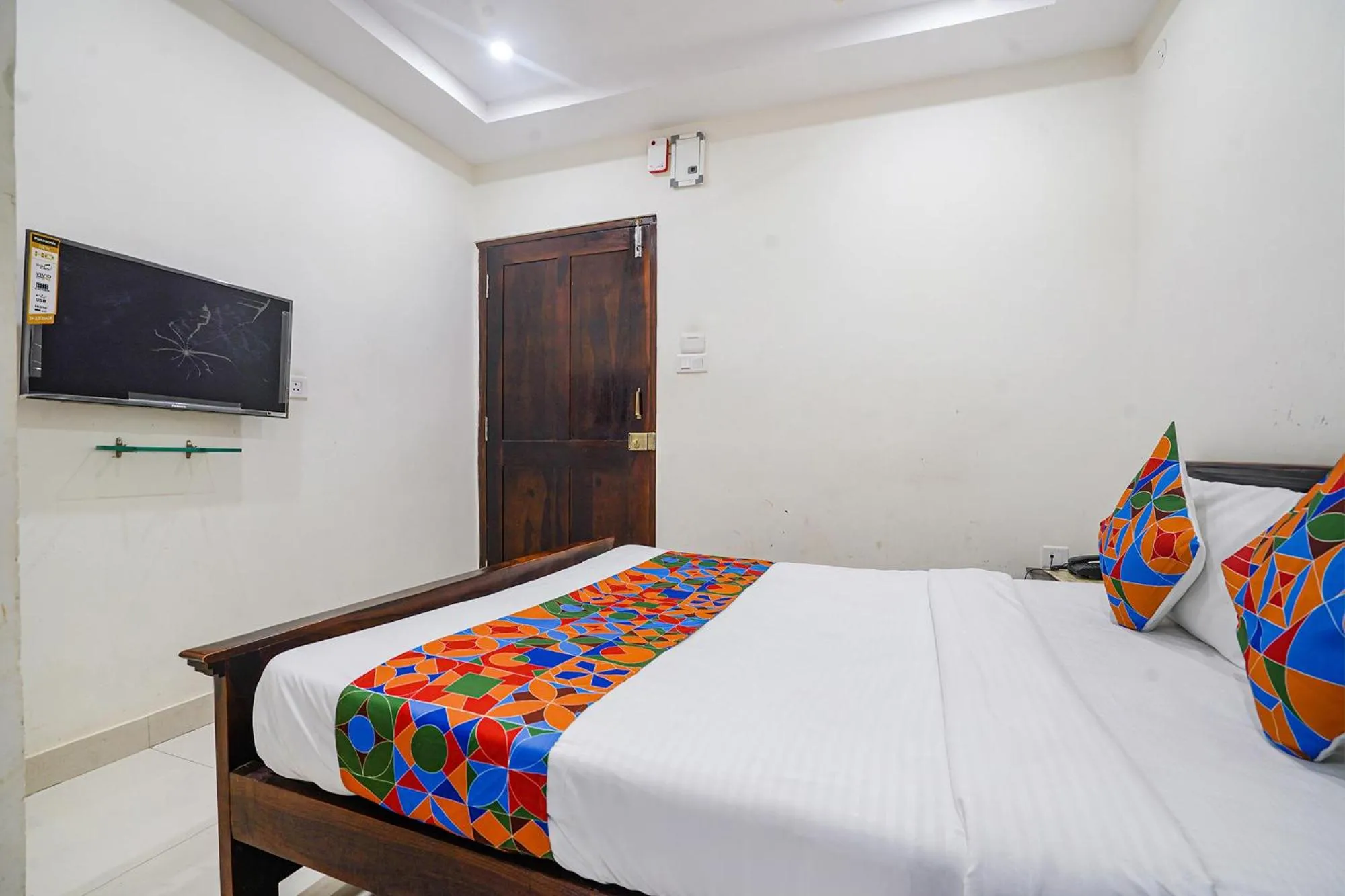 Bed in FabHotel Hamsa The Right Choice - Nr Lanco Hills, Manikonda