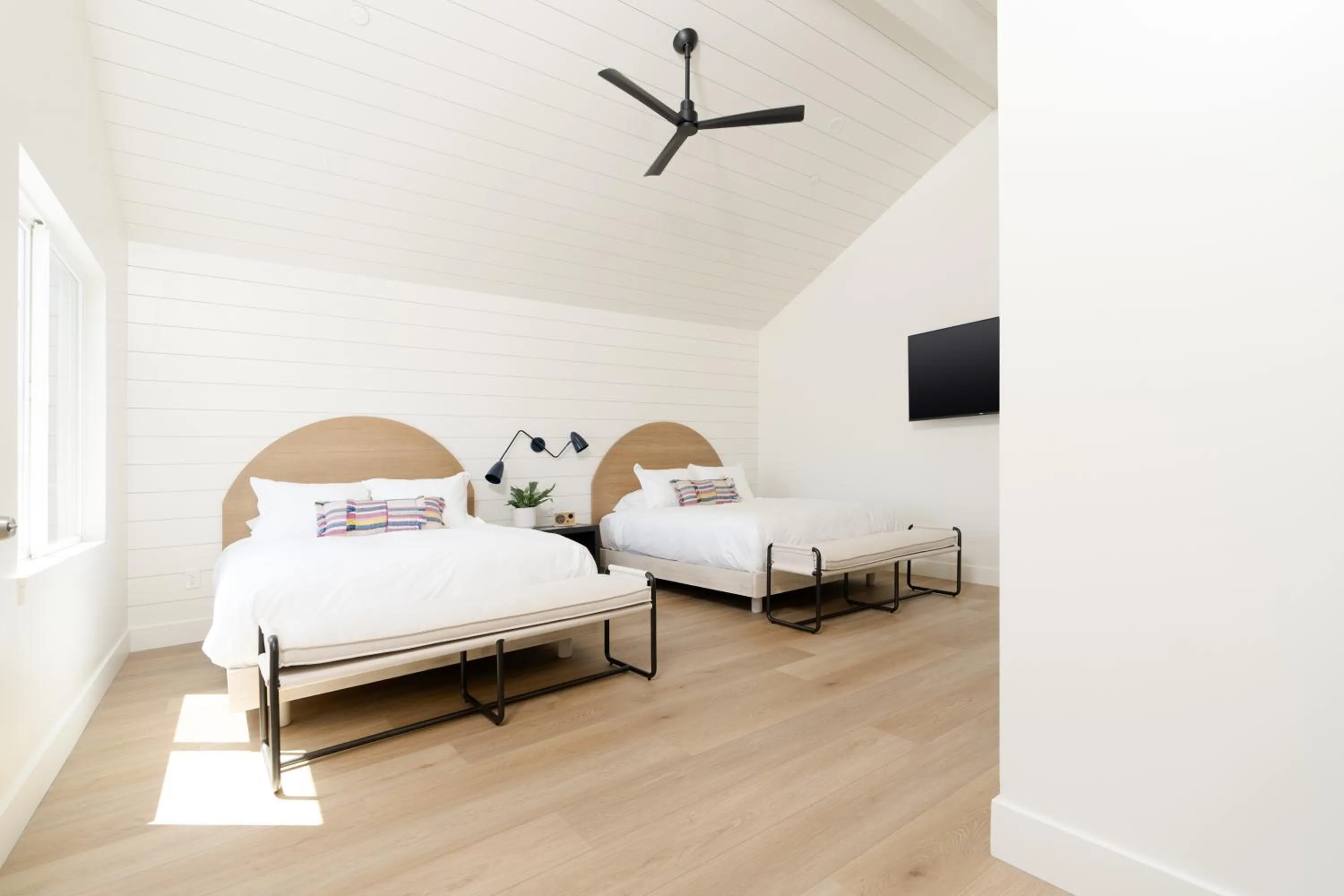 Bed in The Pacific Motel