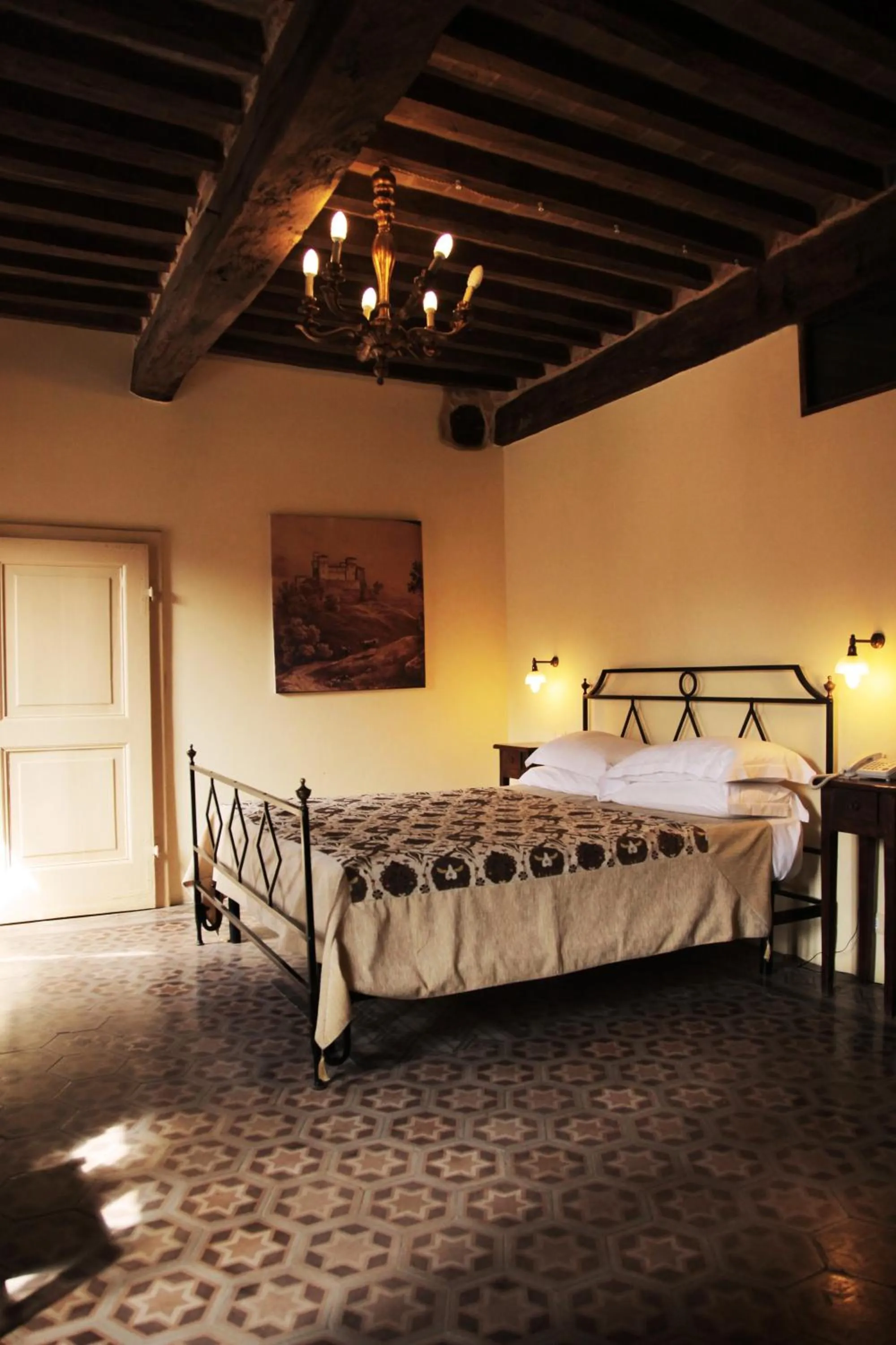 Bedroom, Bed in Antico Borgo Di Tabiano Castello - Relais de Charme