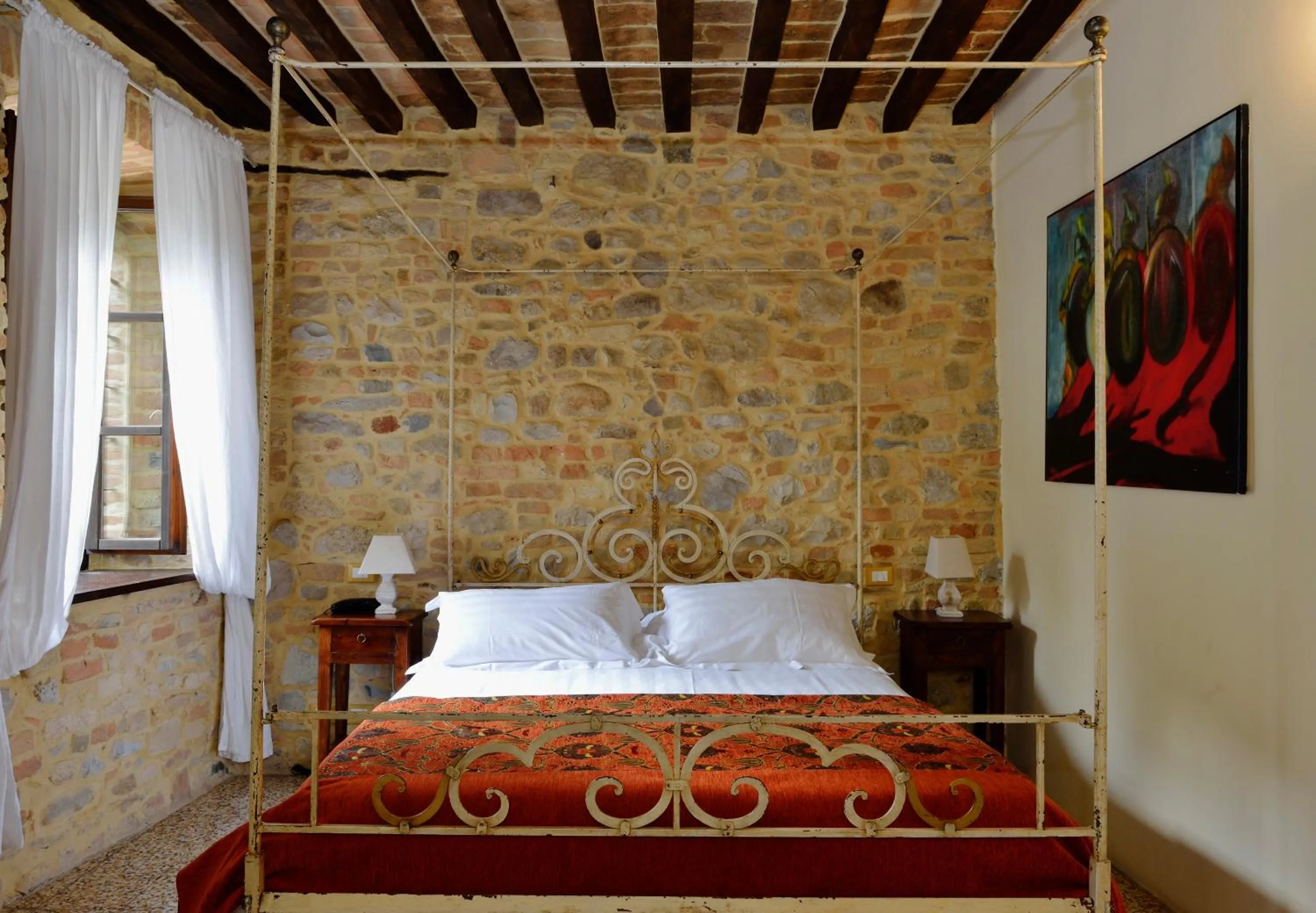 Bedroom, Bed in Antico Borgo Di Tabiano Castello - Relais de Charme