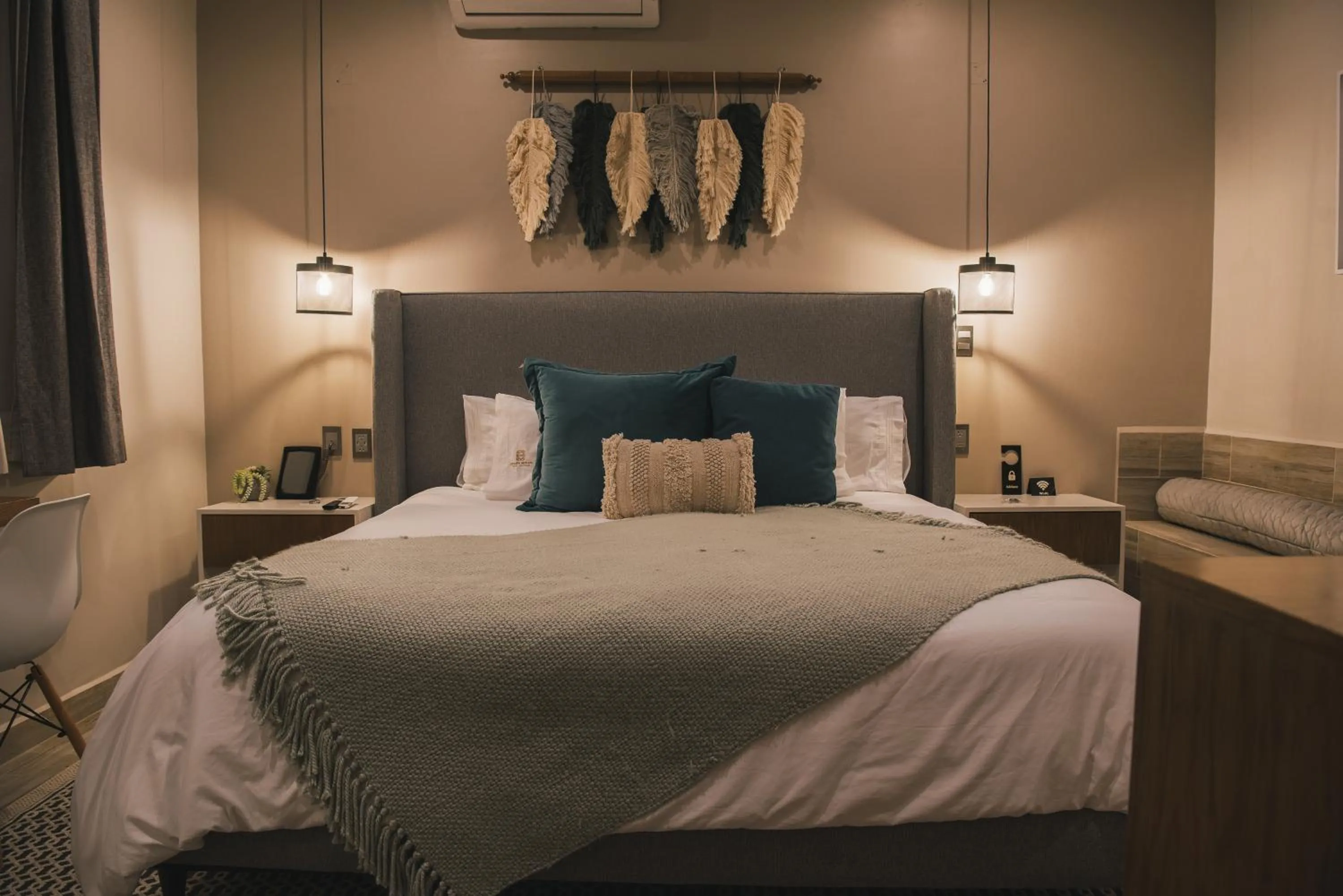 Bed in Hotel Boutique Corazón Mexicano