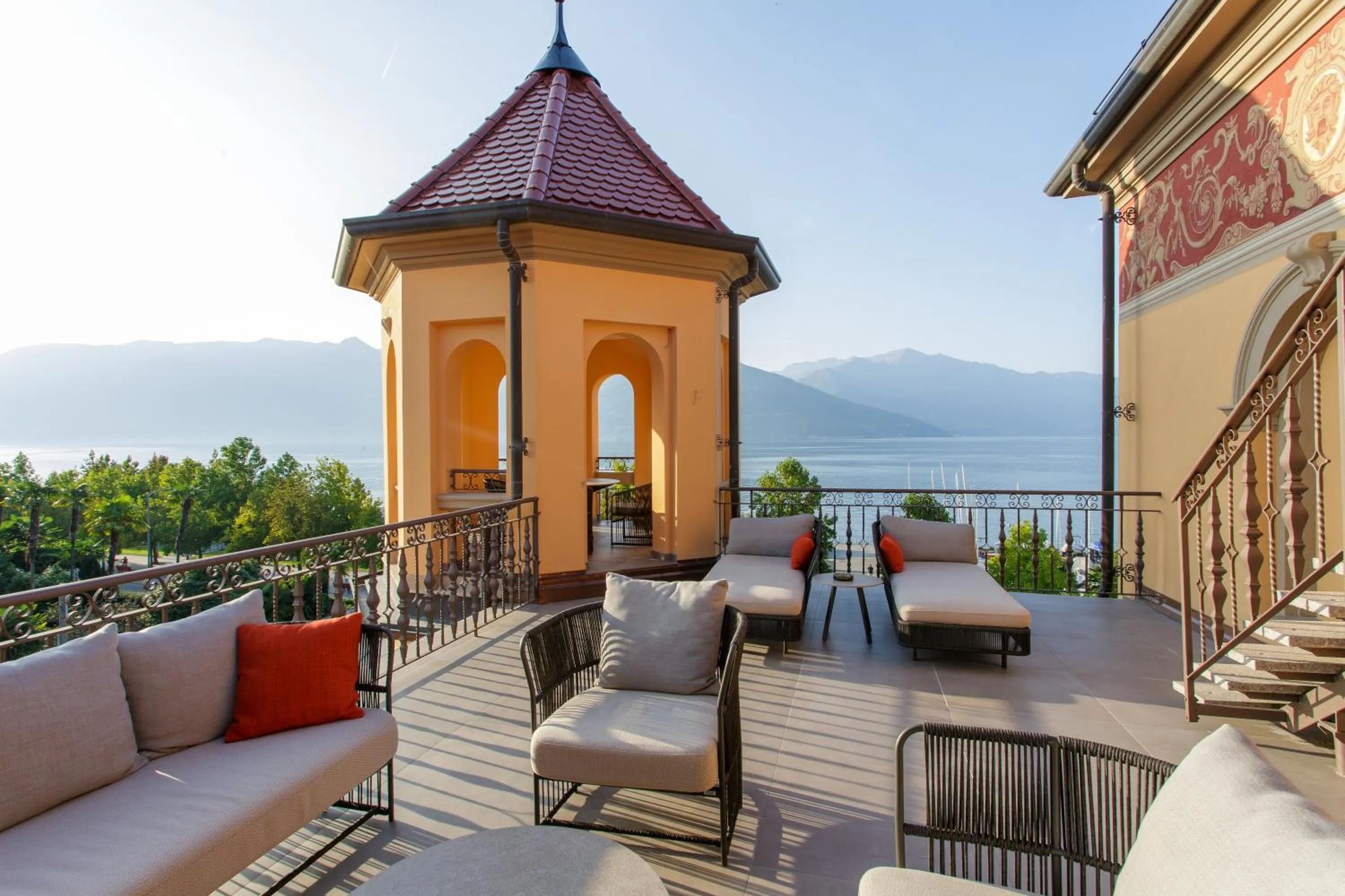 Balcony/Terrace in Camin Hotel Luino