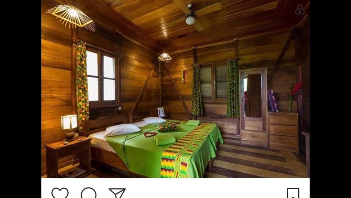 Bed in Hotel Praia Inhame Ecolodge