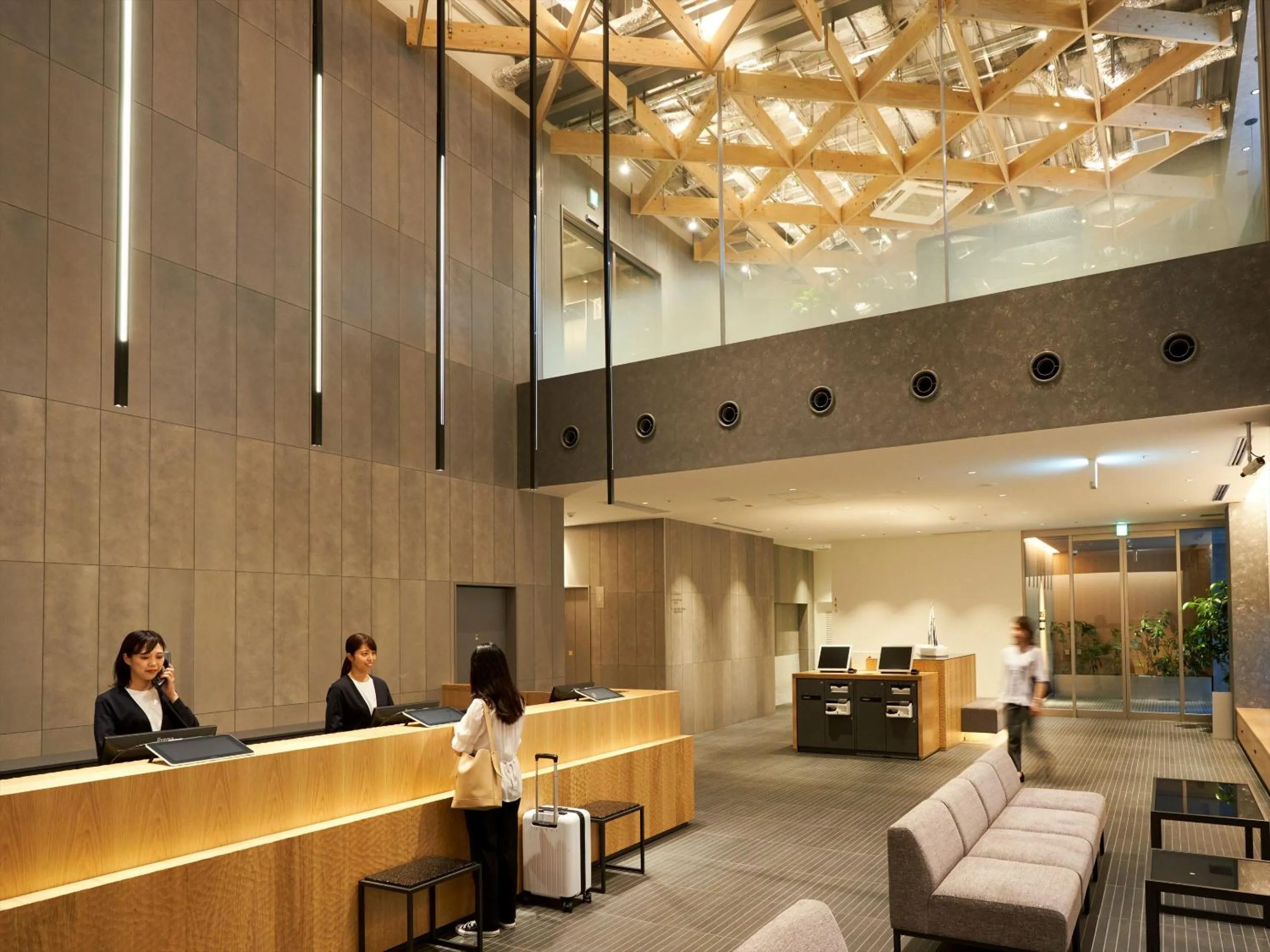 Lobby or reception in CROSS Life Hakata Yanagibashi