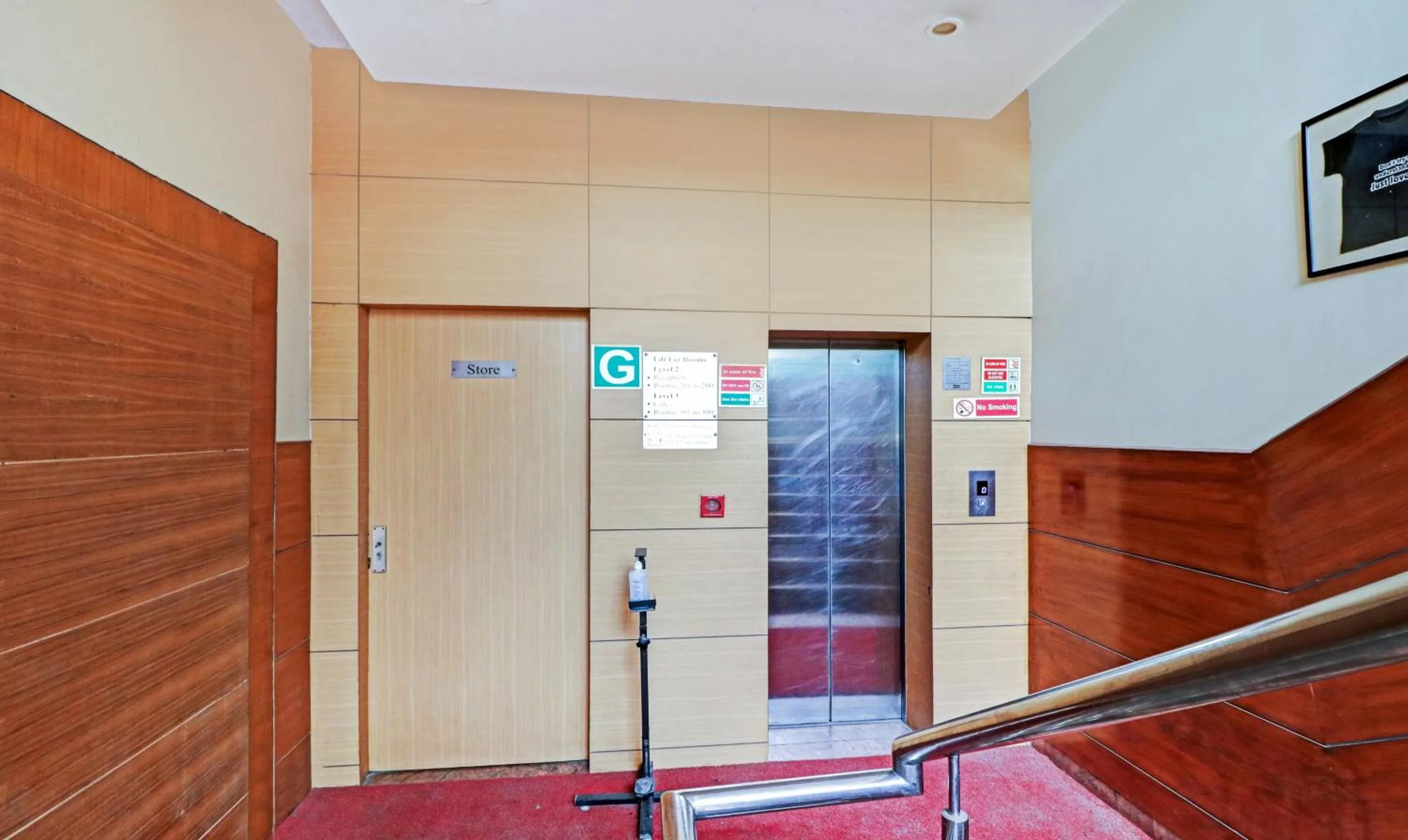 elevator in Treebo Galaxy Rooms