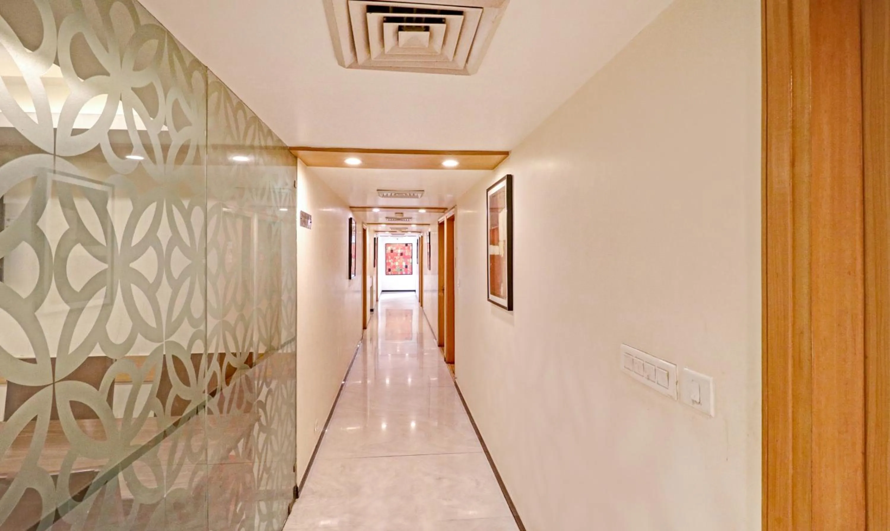 Lobby or reception in Treebo Galaxy Rooms