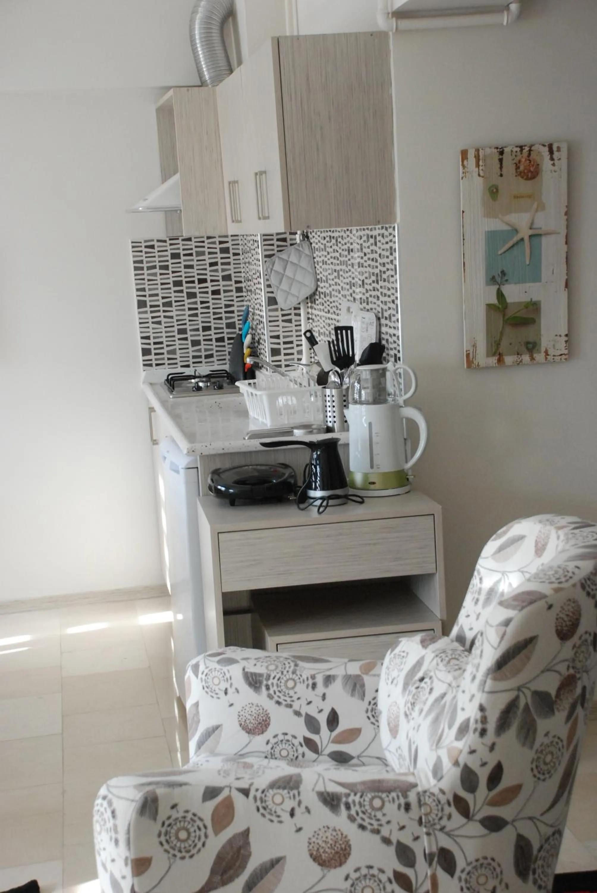 Kitchen or kitchenette in Bursa Park Apart Hotel