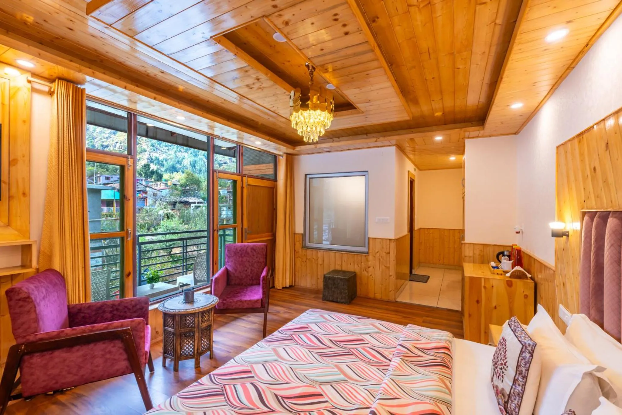 View (from property/room), Bed in The 14 Gables, A Boutique Stay, Manali - Pet Friendly Hotel - Crown Palace