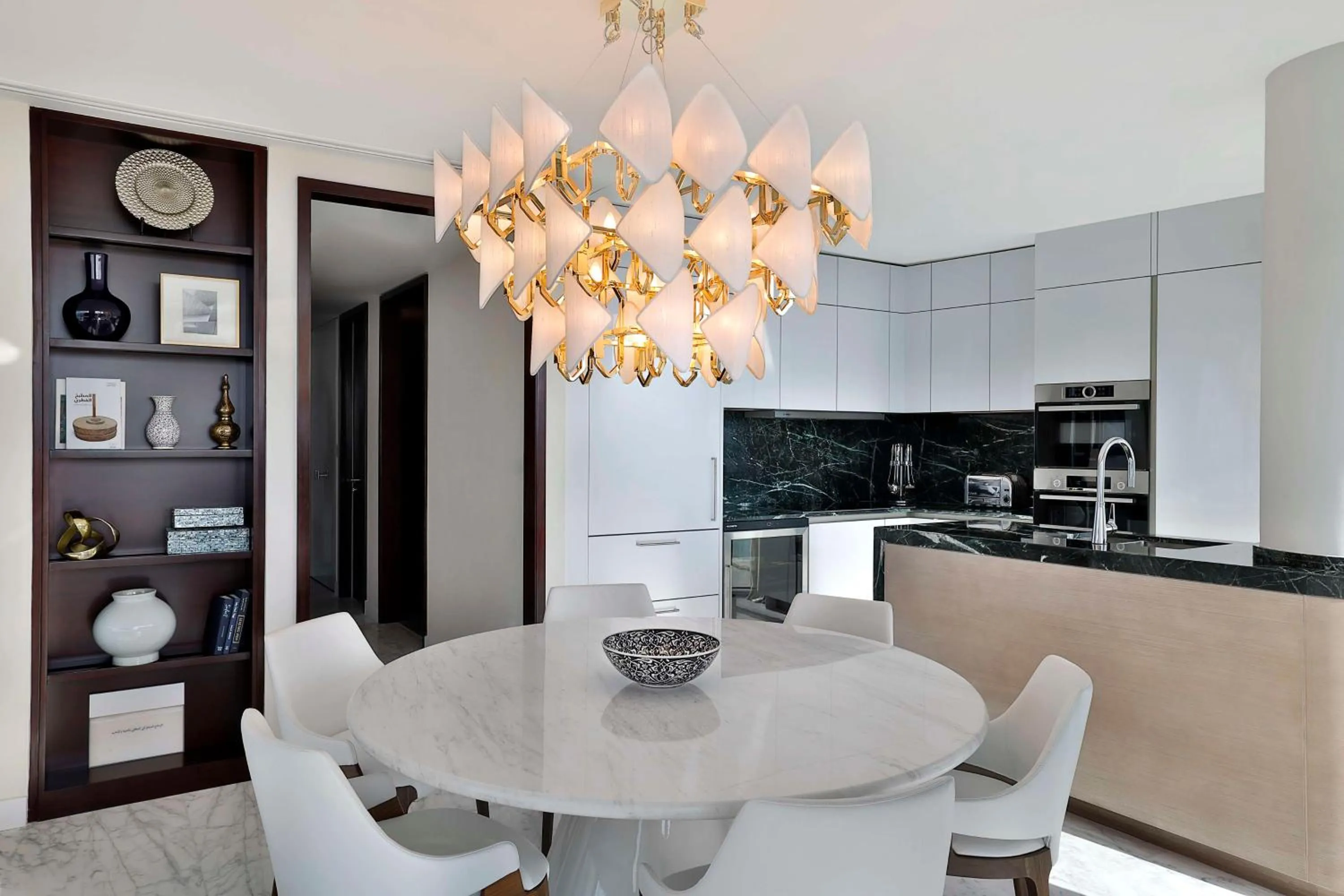 Kitchen or kitchenette in Waldorf Astoria Doha Lusail