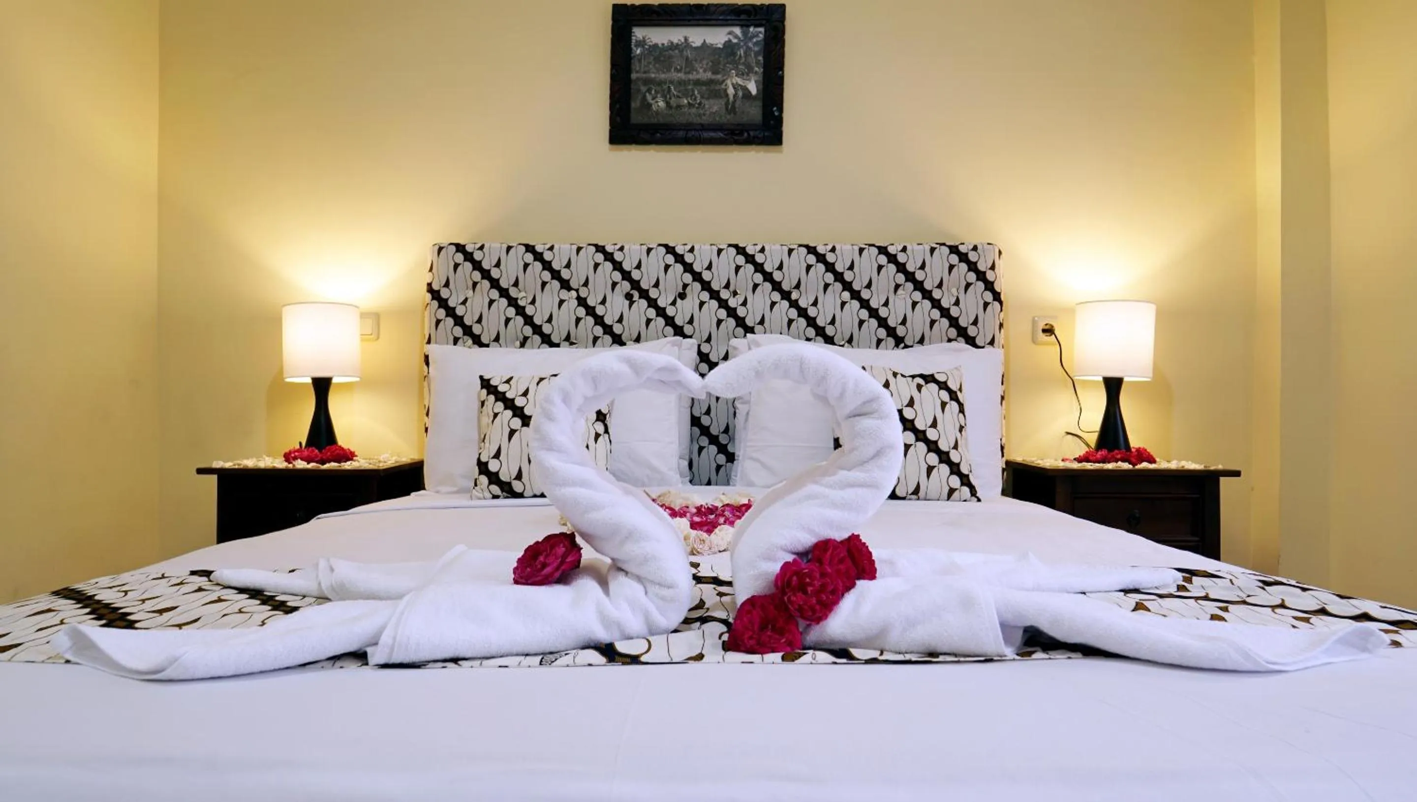 Decorative detail, Bed in Diana Hotel Jogja