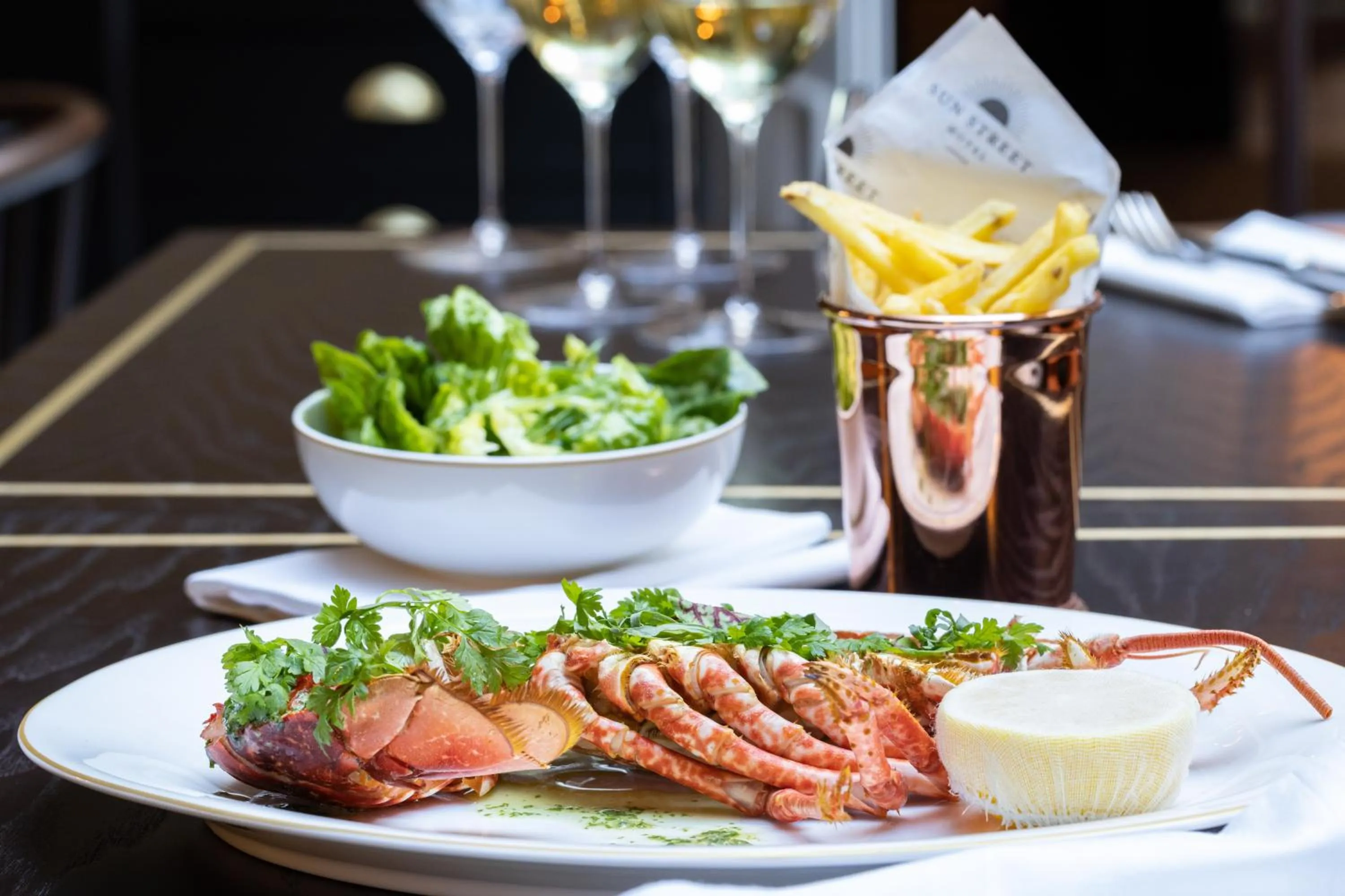 Food in Sun Street Hotel Shoreditch