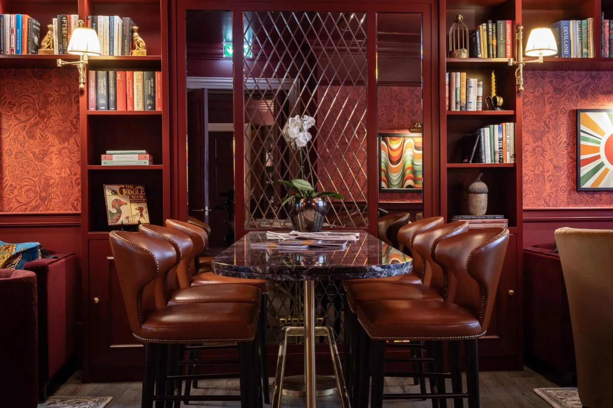 Library in Sun Street Hotel Shoreditch