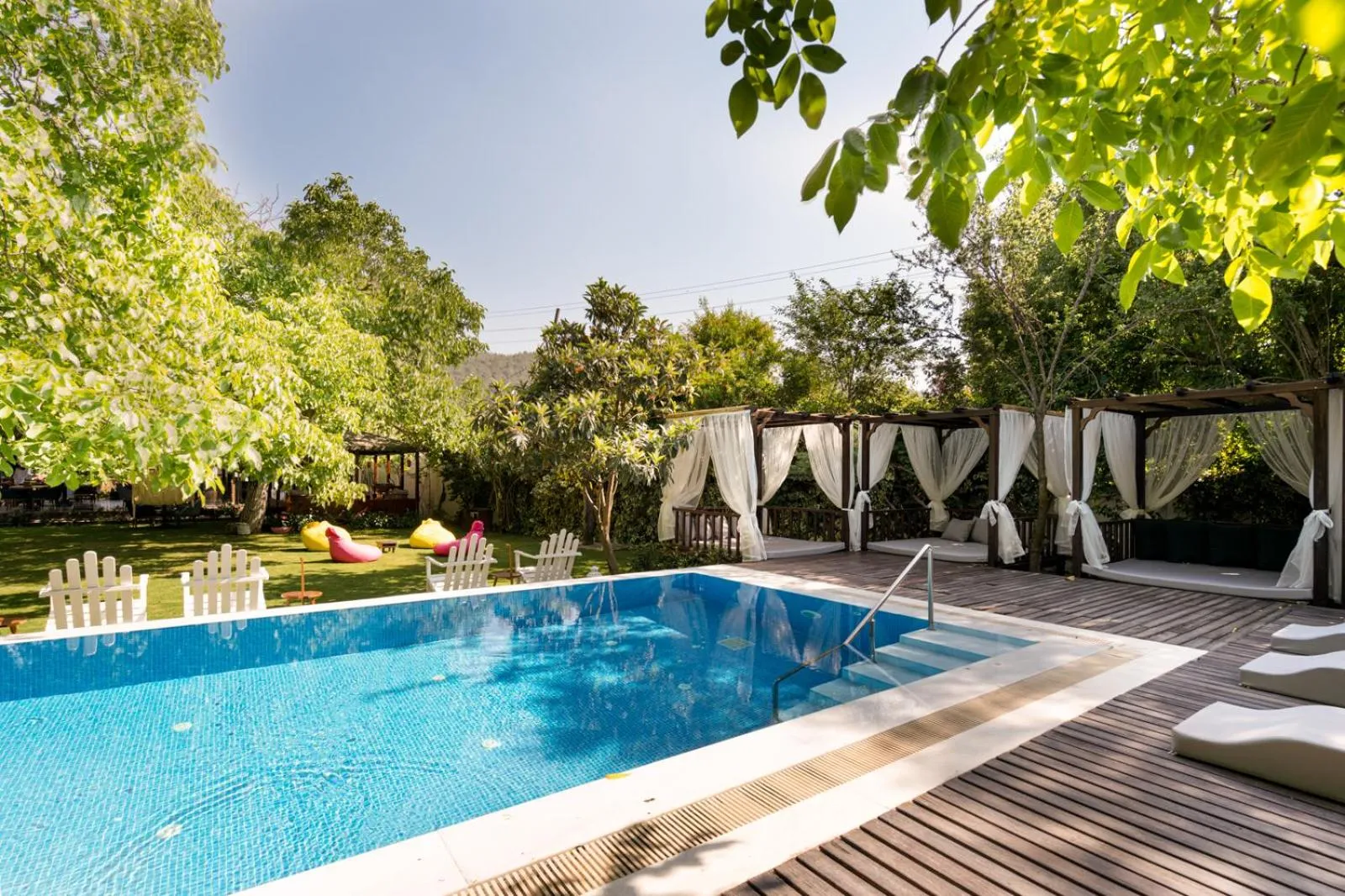 Pool view in Ephesus Lodge