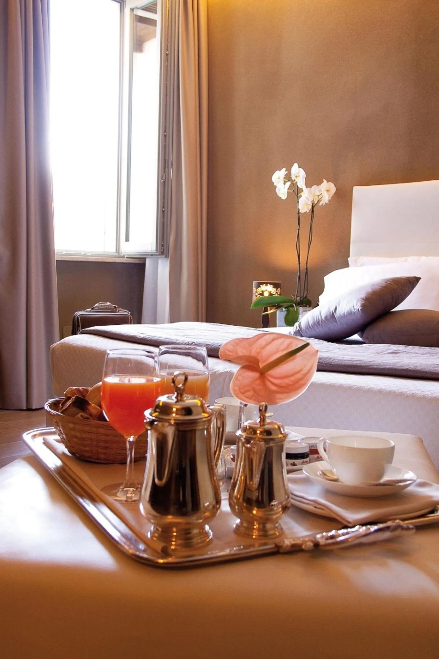 Decorative detail, Bed in Hotel San Rocco