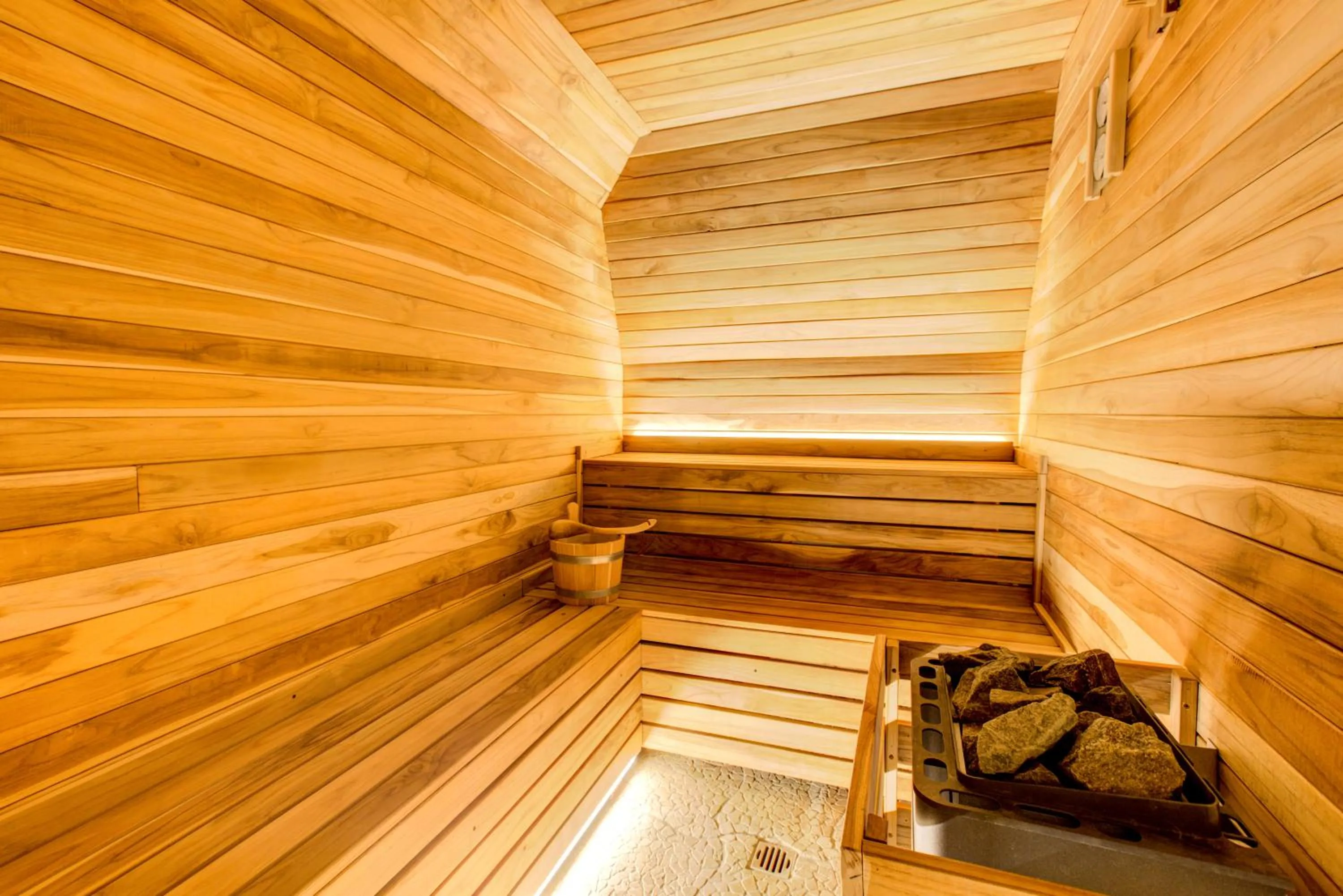 Sauna in Oste del Castello Wellness & Bike Hotel