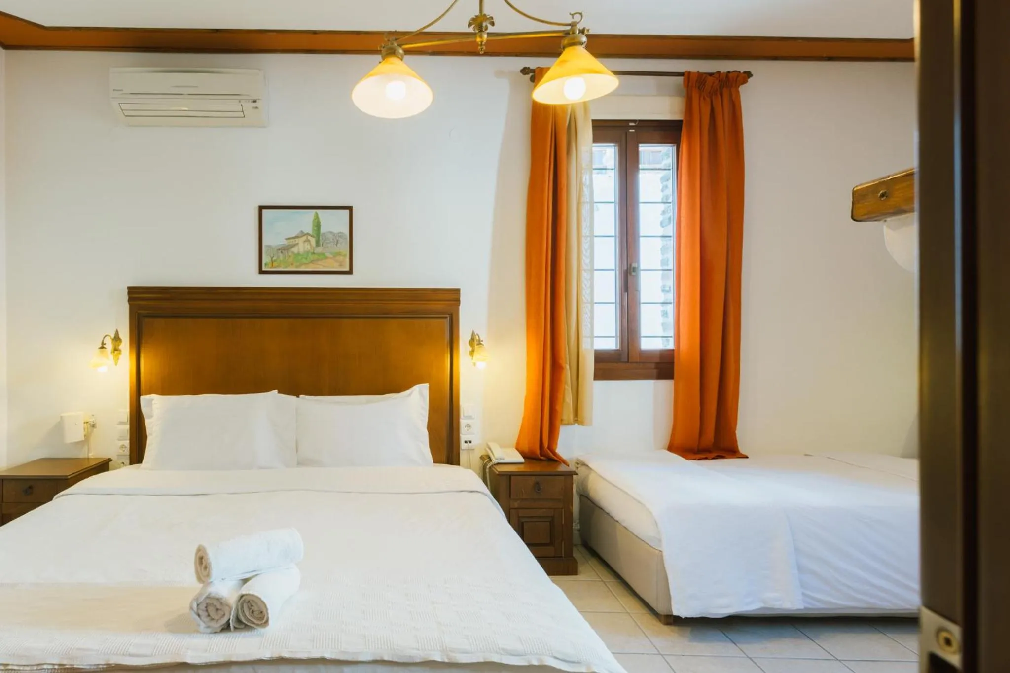 Bedroom, Bed in Archontiko Anemos