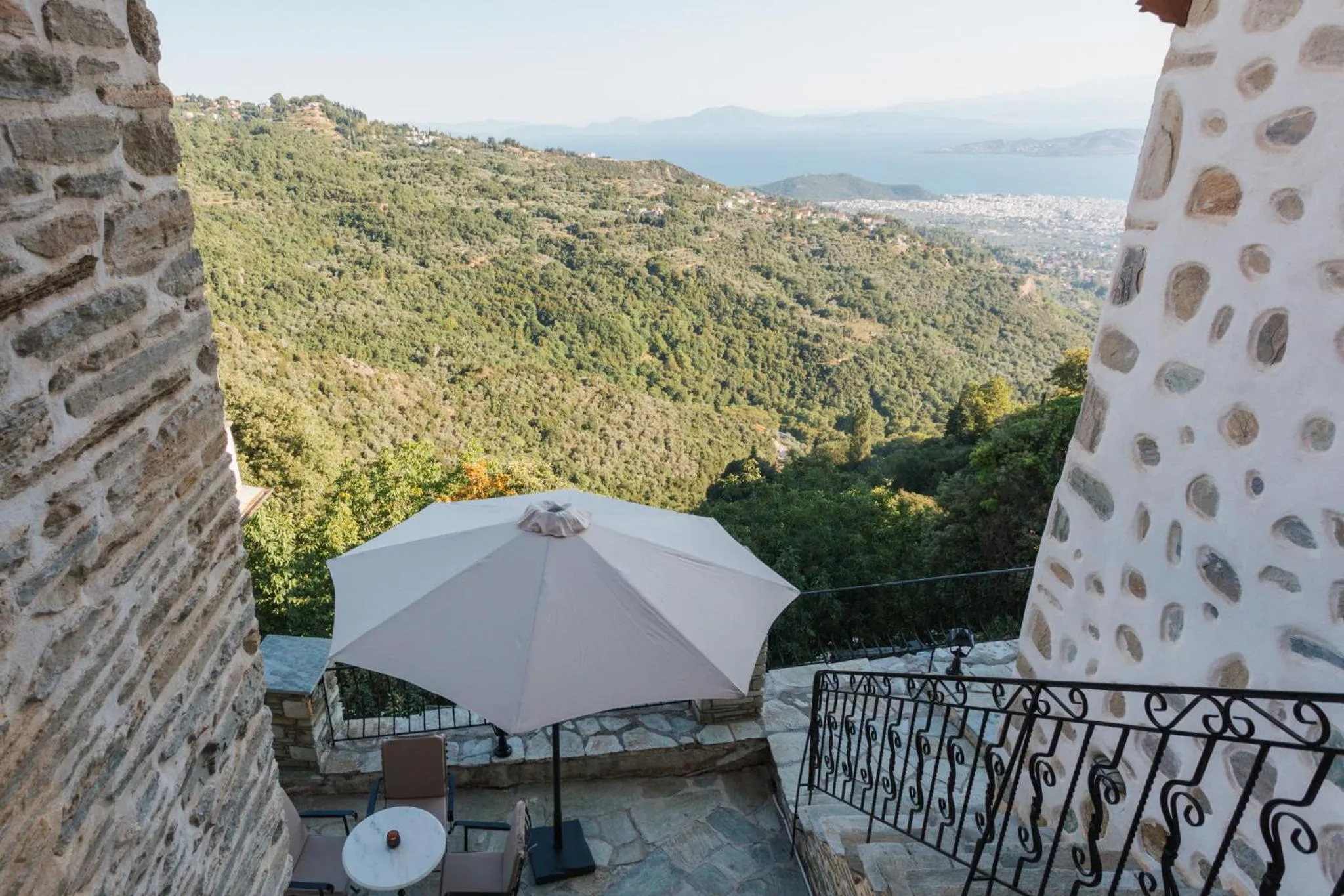 Balcony/Terrace in Archontiko Anemos