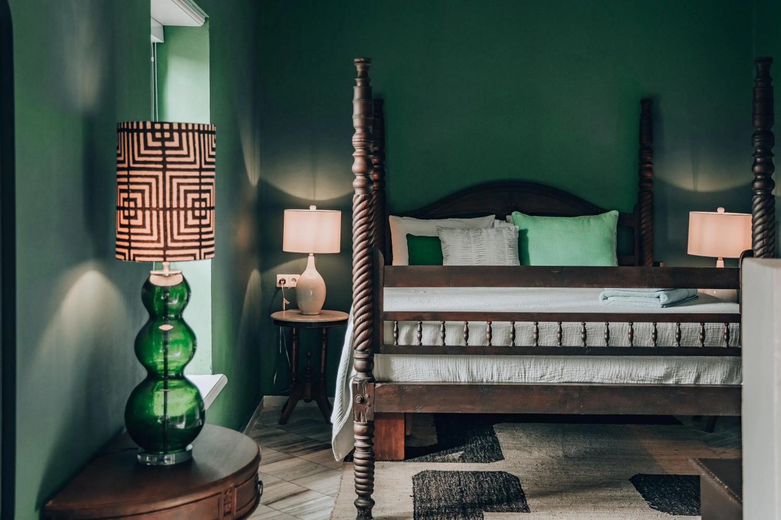 Bed in Kura Botanica Hotel