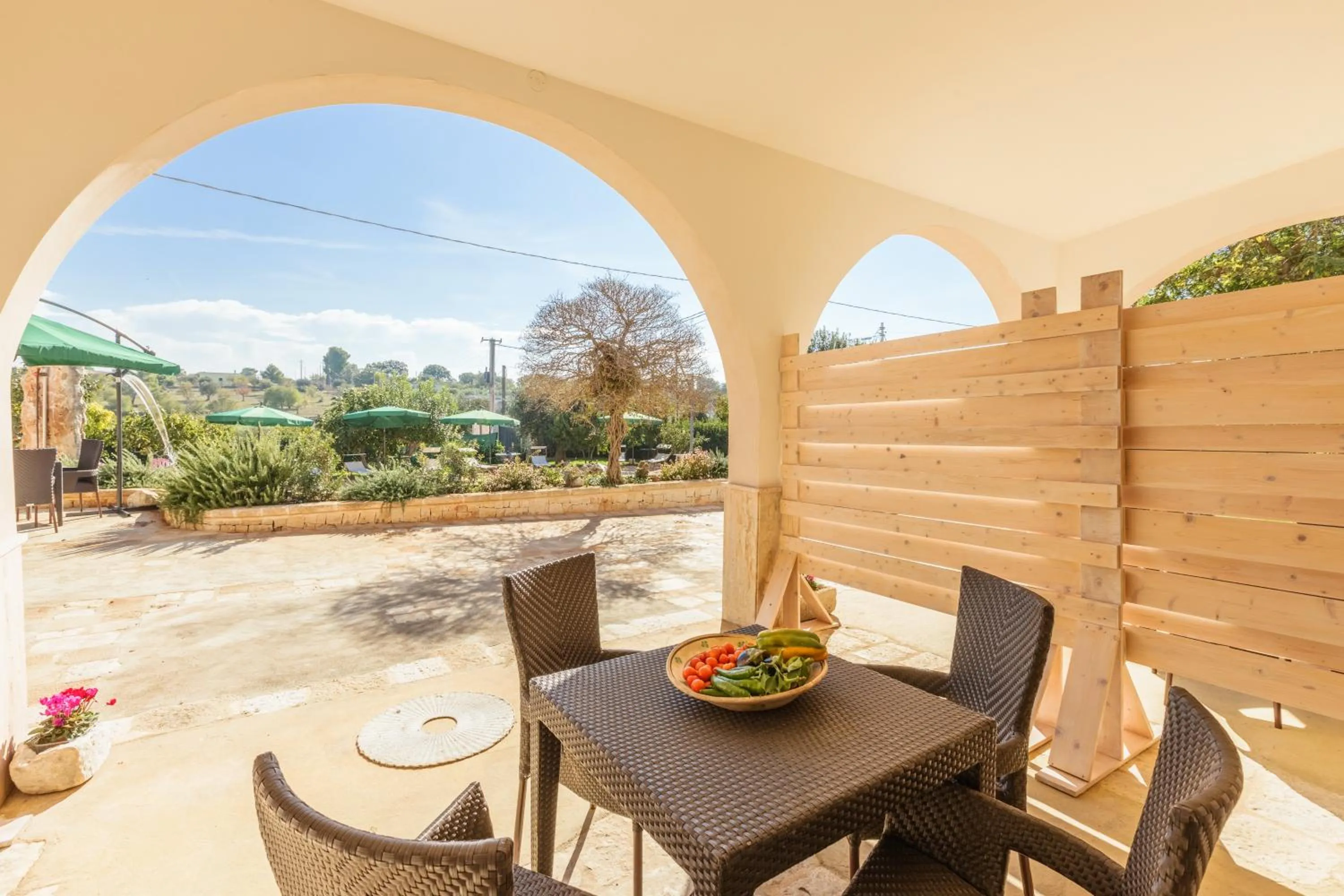 Patio in Casolare Lodedo